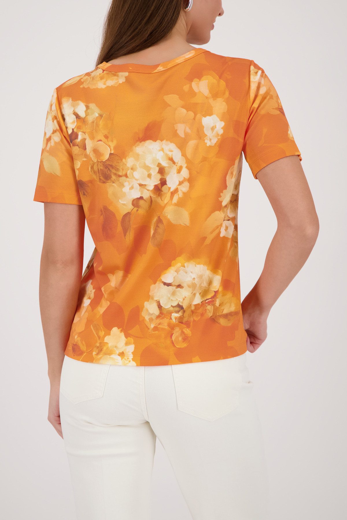 Monari T-Shirt Blume allover Regular fit mit Blumenmuster
