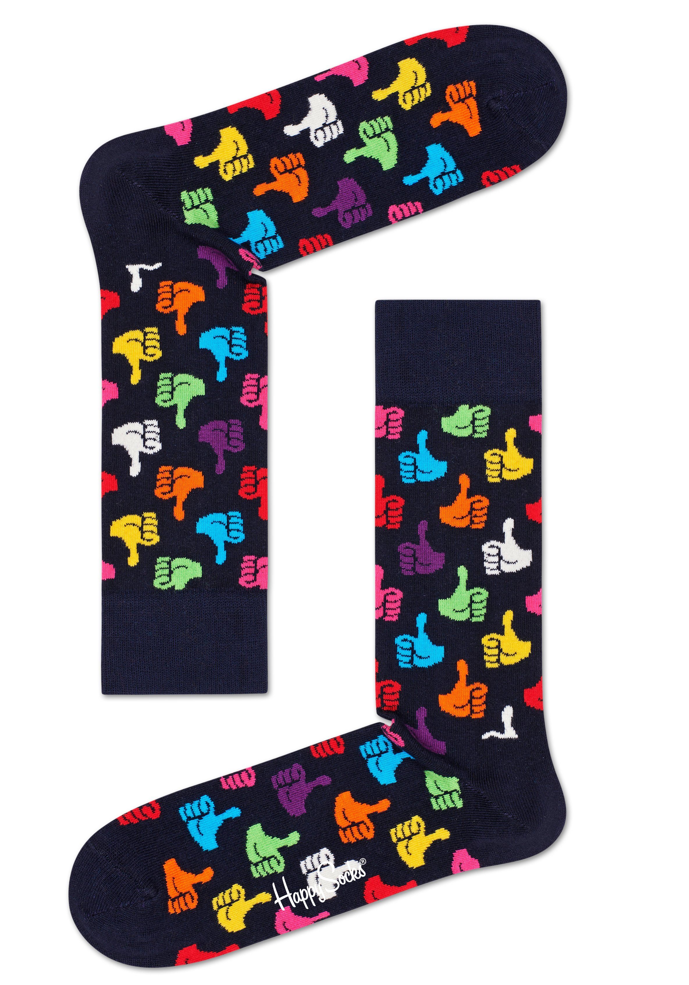 Happy Socks Socken »Thumbs Up« mit knalligen Daumen Hoch Motiven