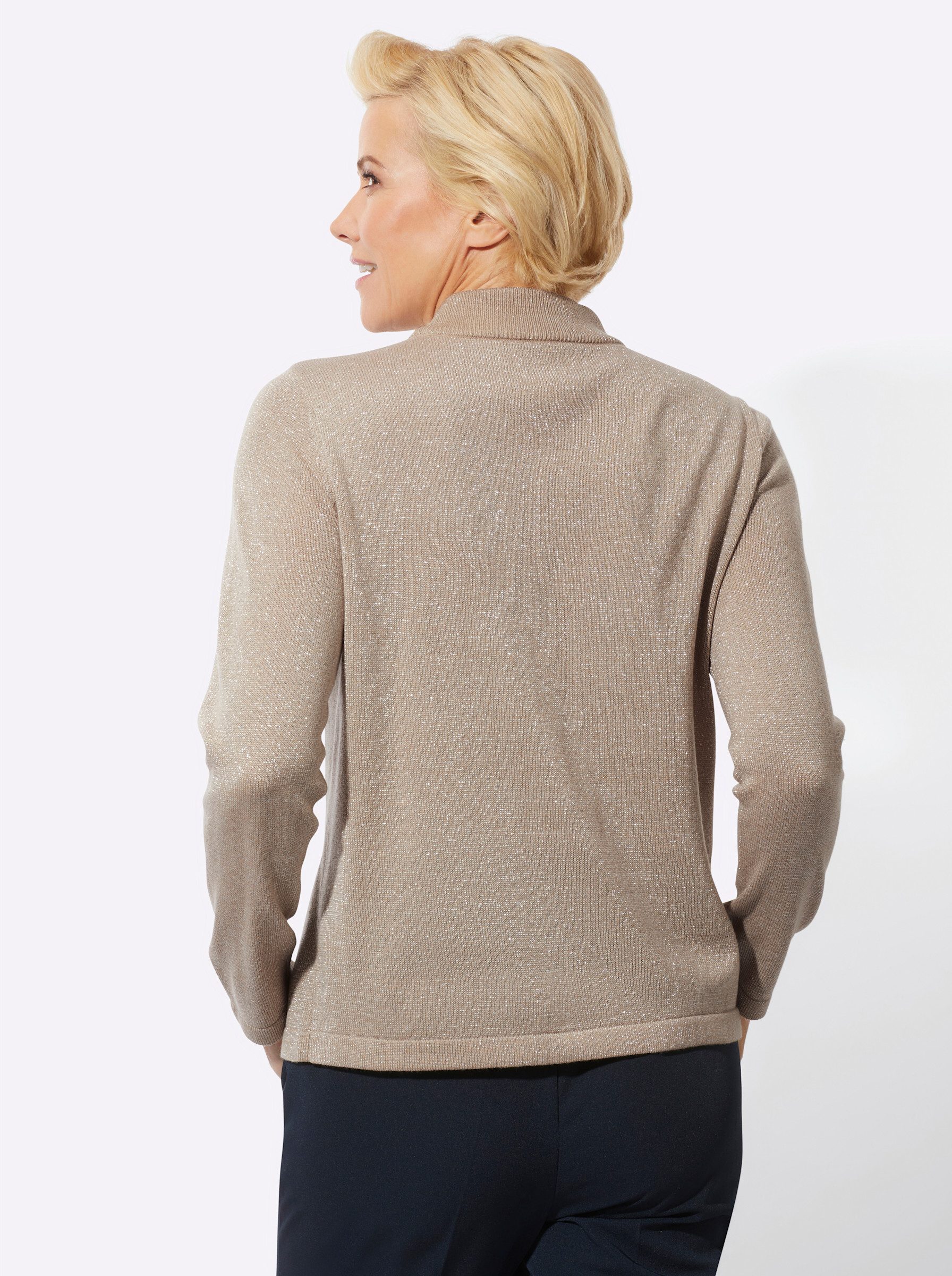Witt Strickpullover Stehkragen-Pullover Langarm Jersey