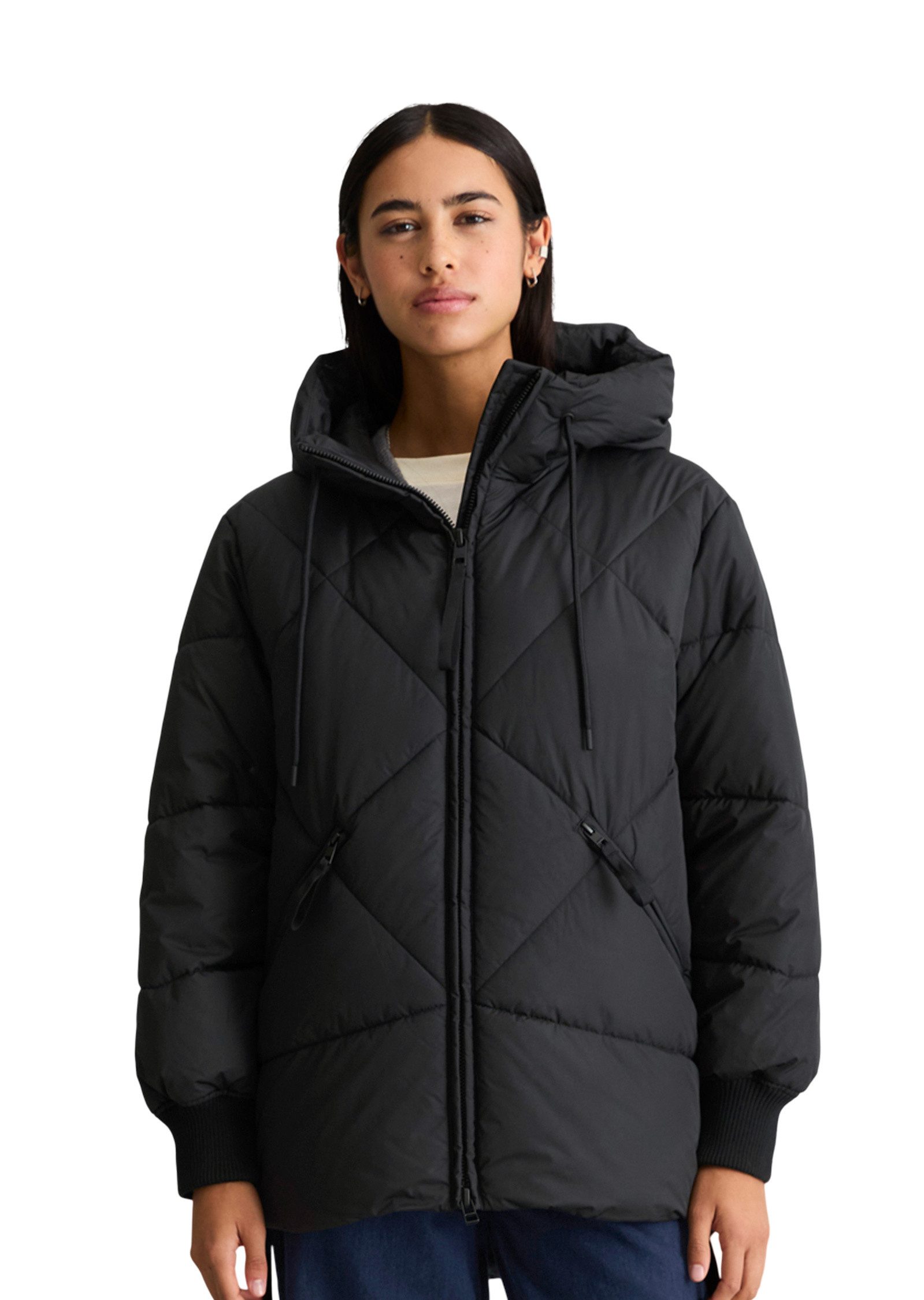 Marc O'Polo DENIM Steppmantel aus recyceltem Polyester