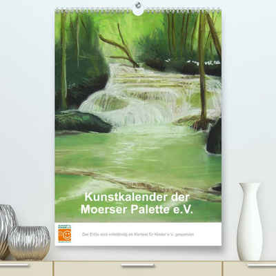CALVENDO Wandkalender Kunstkalender der Moerser Palette e.V. (Premium, hochwertiger DIN A2 Wandkalender 2023, Kunstdruck in Hochglanz)