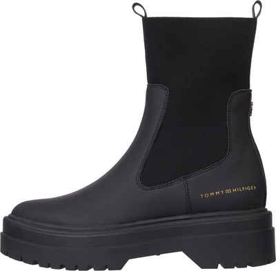 Tommy Hilfiger FEMININE SEASONAL UTILITY BOOT Schlupfboots mit breitem Stretcheinsatz am Schaft