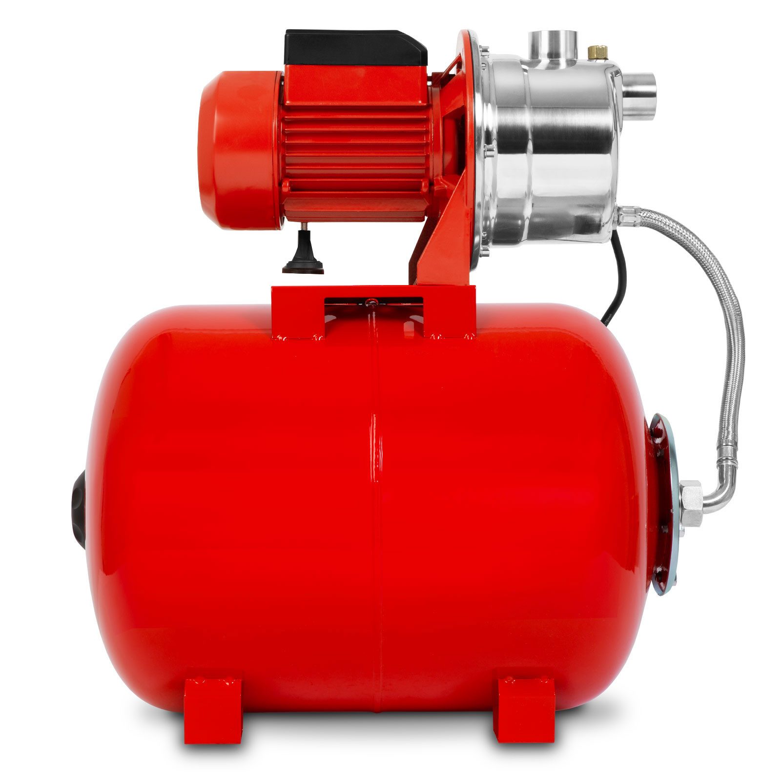 EBERTH Hauswasserwerk 3600 L/h Förderleistung, 4 bar Förderdruck, 750W, Pumpe mit Druckschalter für Automatikbetrieb