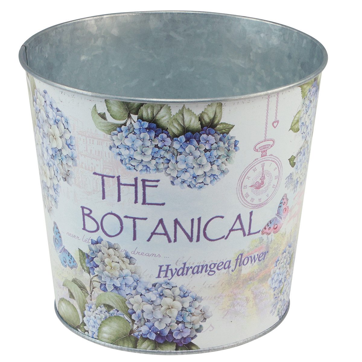 Viana Übertopf Übertopf Metall Nostalgie Blumentopf Hydrangea Ø24cm H21cm