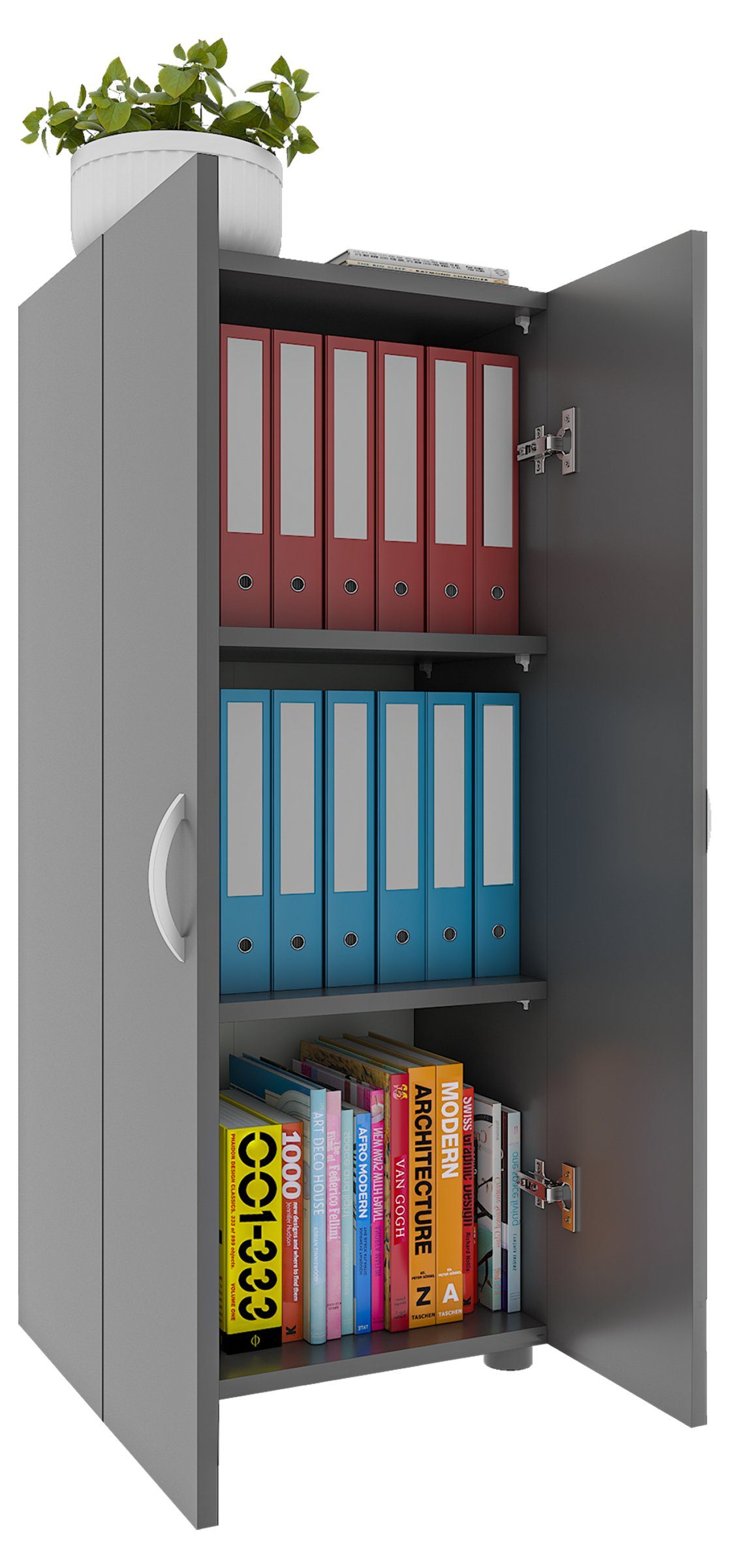 VCM Aktenschrank Büroschrank Bücher Ordner Aktenschrank günstig online kaufen