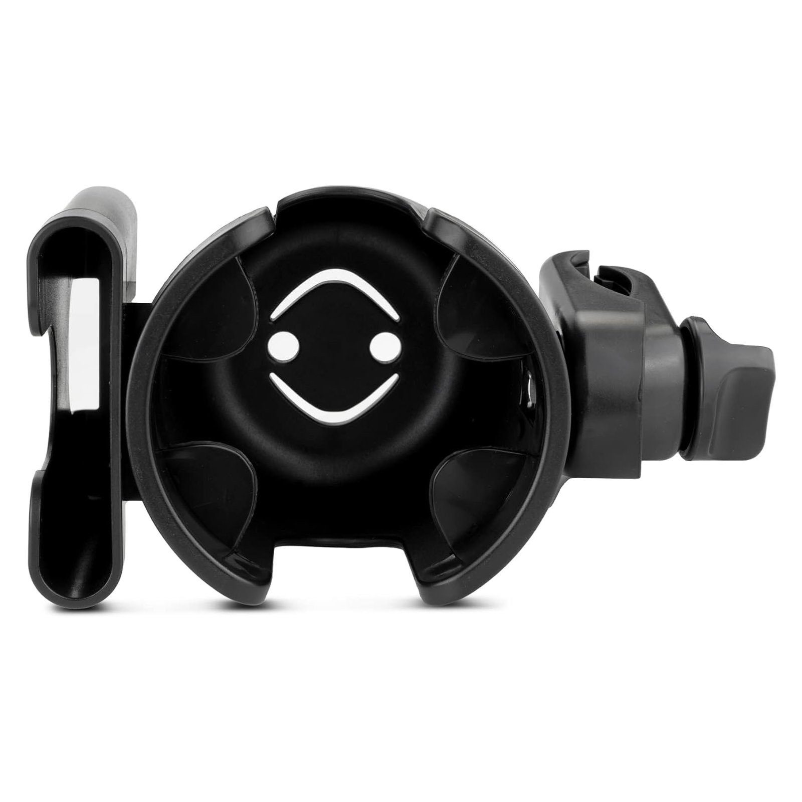 Galdem Becherhalter Universal Getränkehalter Fahrrad Kinderwagen Handyhalter, mit Handyhalterung 360° Gelenk