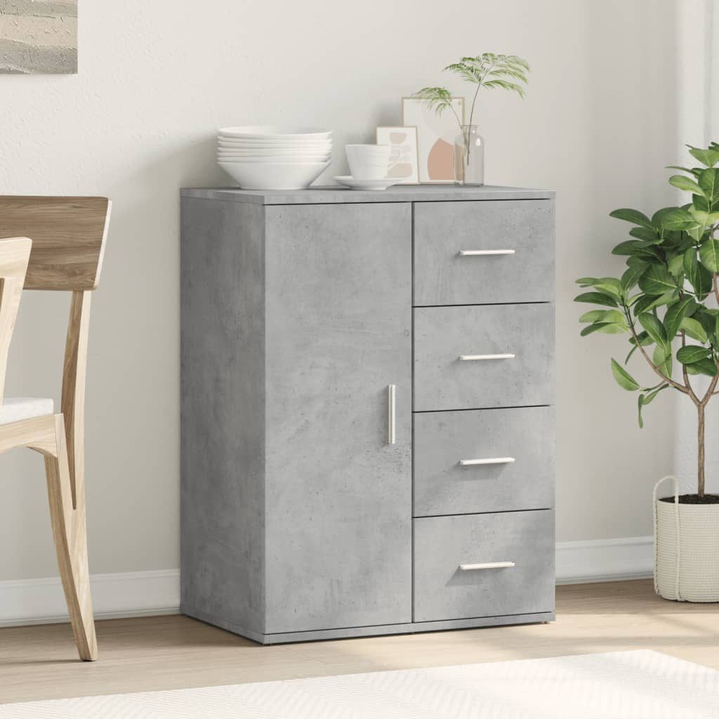 vidaXL Sideboard Sideboard Betongrau 59x39x80 cm günstig online kaufen