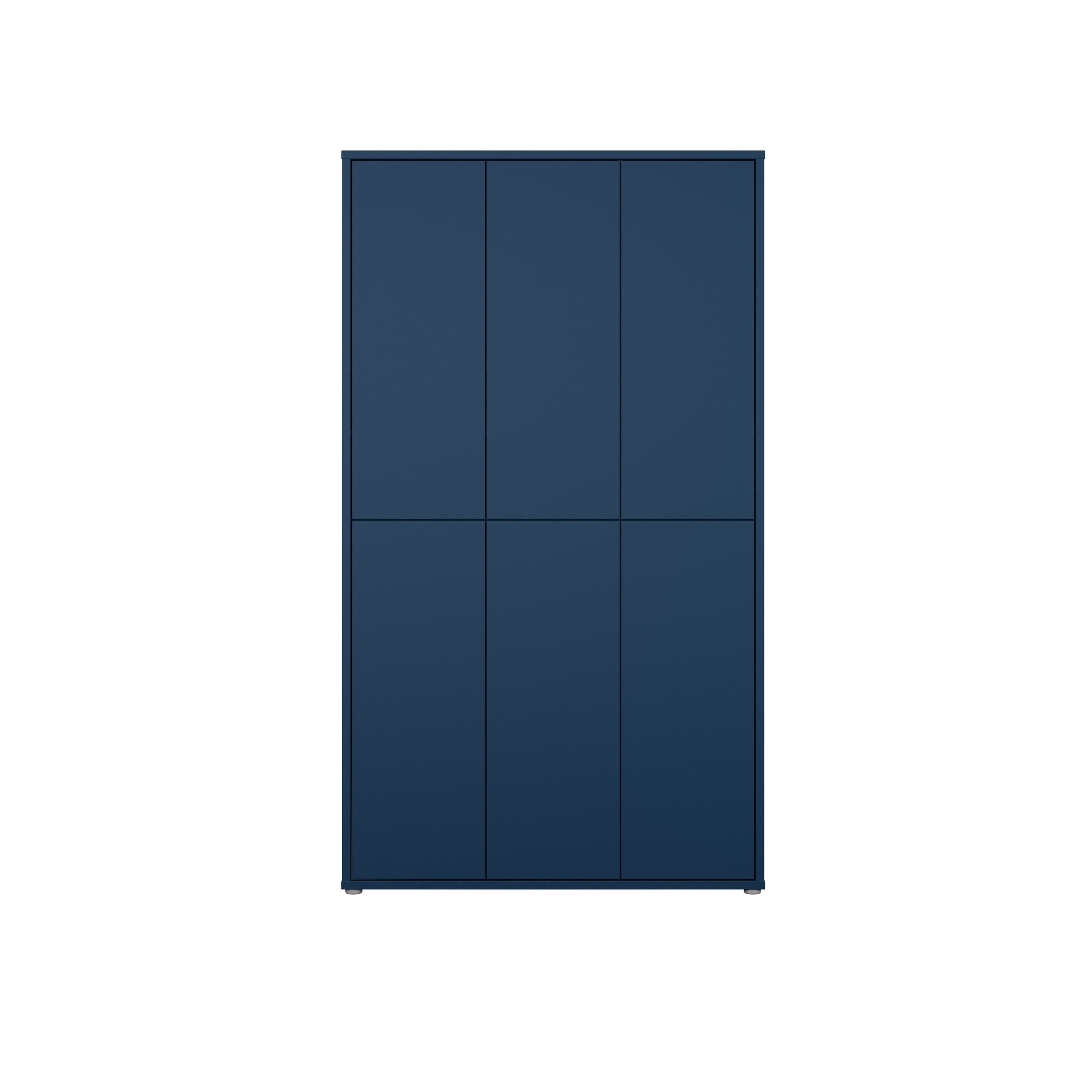 PREISBRECHER Schuhschrank ALICE SPRINGS in Nachtblau - 109,2x191,9x34,9cm (BxHxT)