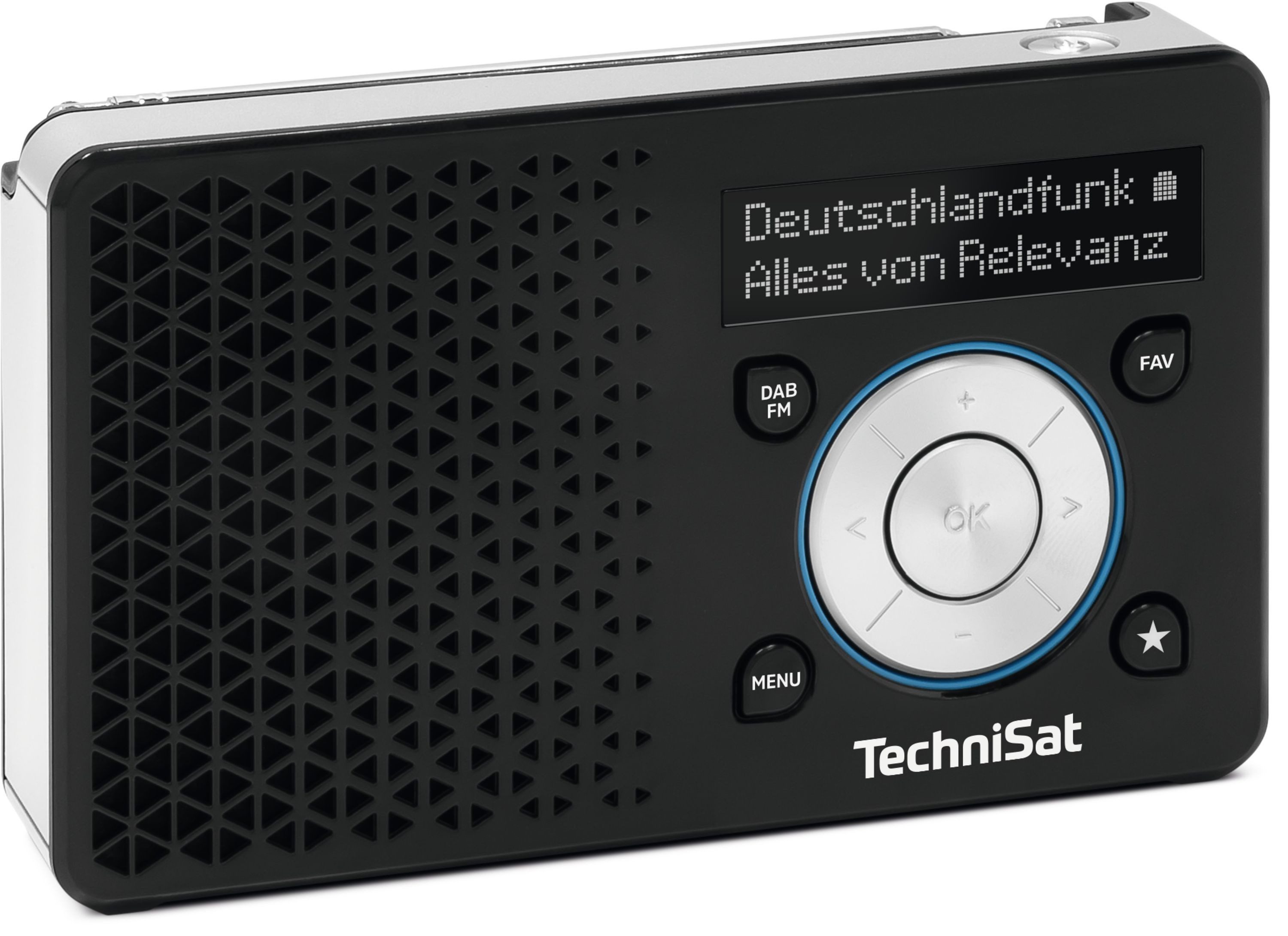 TechniSat DIGITRADIO 1 A Digitalradio (DAB) (Digitalradio (DAB), FM-Tuner mit RDS, 1 W, DAB+/UKW-Radio, Akku- und Netzbetrieb, ASA Warnmeldungen über DAB)