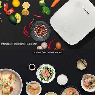 Xiaomi Reiskocher 3L, 1100 W, Intelligenter elektrischer Reiskocher Dampfgarer mit Apps-Kontroll Wärmekontrolle Speisenwärmer