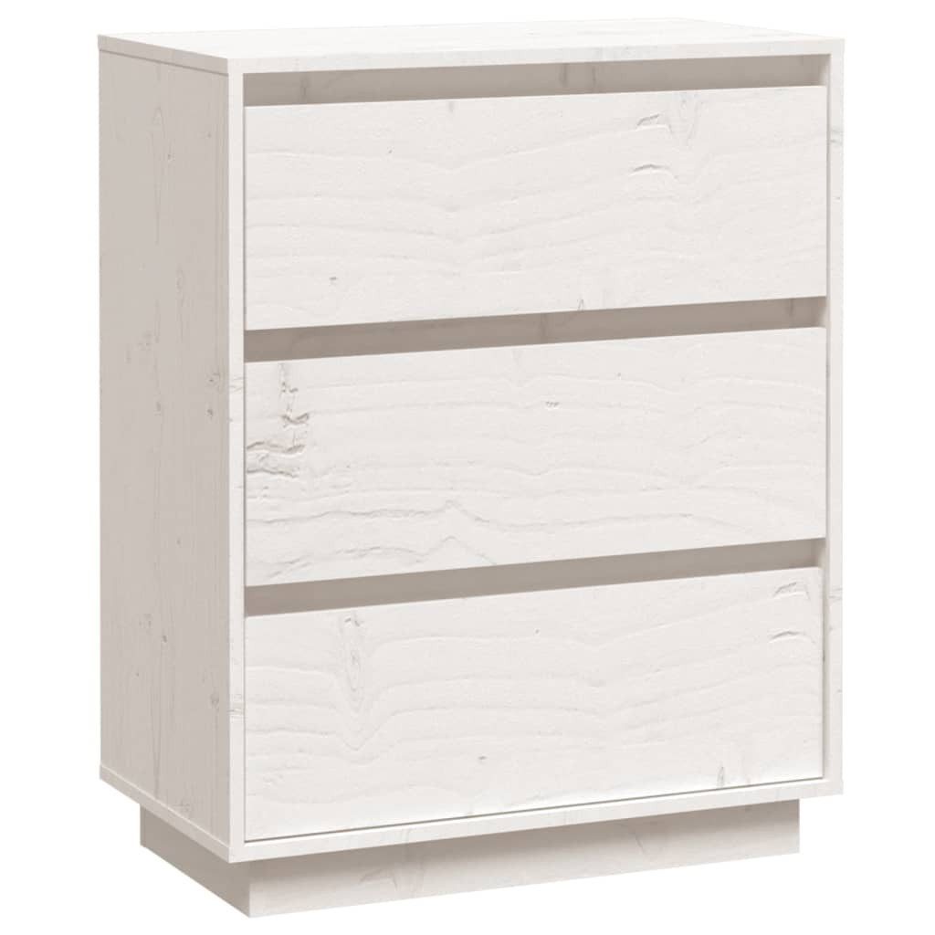 Sideboard NA Sideboard Weiß 60x34x75 cm Massivholz Kiefer