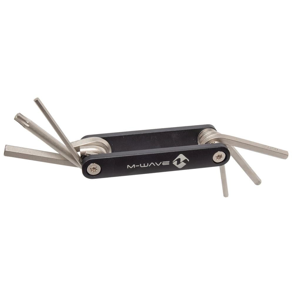 M-Wave Multitool M-WAVE Pocket F6 Multitool - kompaktes Fahrrad-Multitool mit 6 Funktio