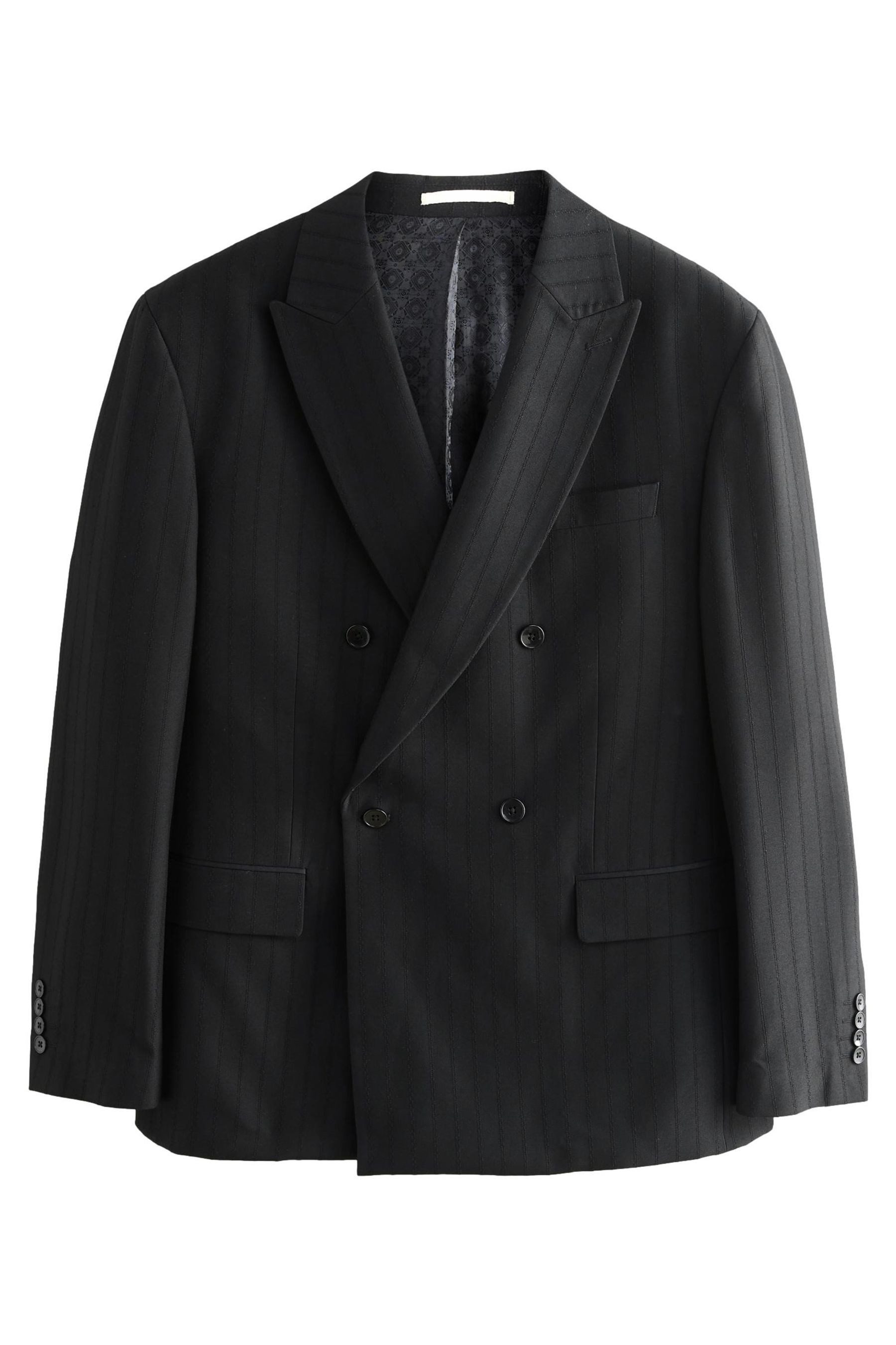 Next Sakko Zweireihiges Smokingsakko mit Streifen (1-tlg)