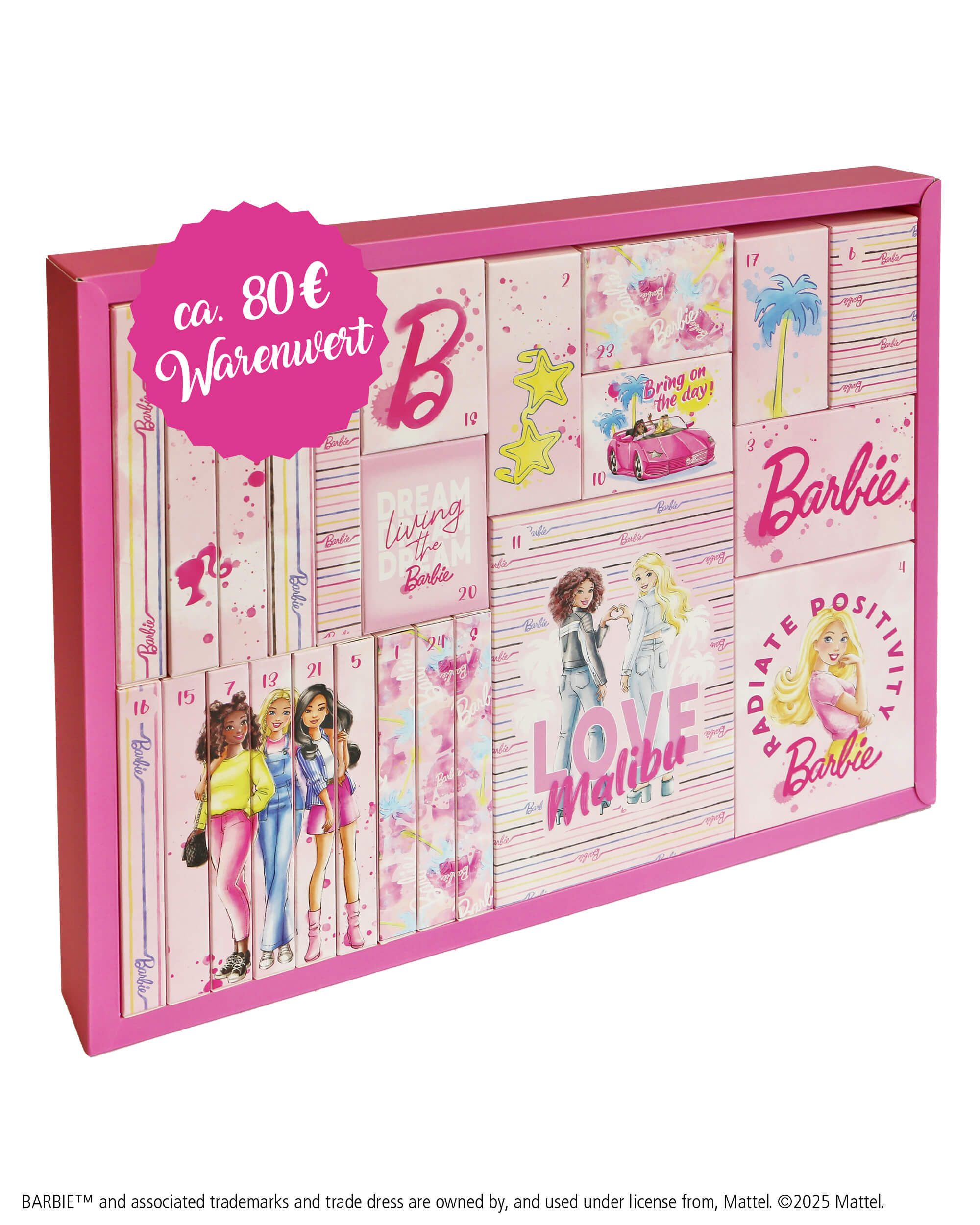 Online Pen Adventskalender Barbie Adventskalender, Barbie Adventskalender Kinder 2025, 29 Produkte wie Gelpens – Bild 2 von 5