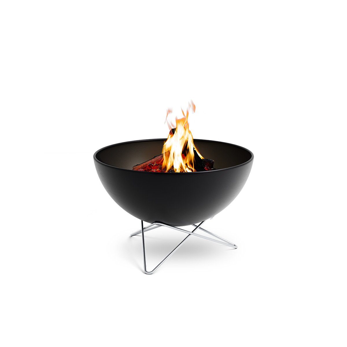 höfats Feuerkorb BOWL 57, 70 Feuerschale, (kippbarer Feuerkorb, Stahl emailliert, raucharme Feuerstelle mit Plancha Grillplatte und Grillrost nutzbar), langlebiges Produkt