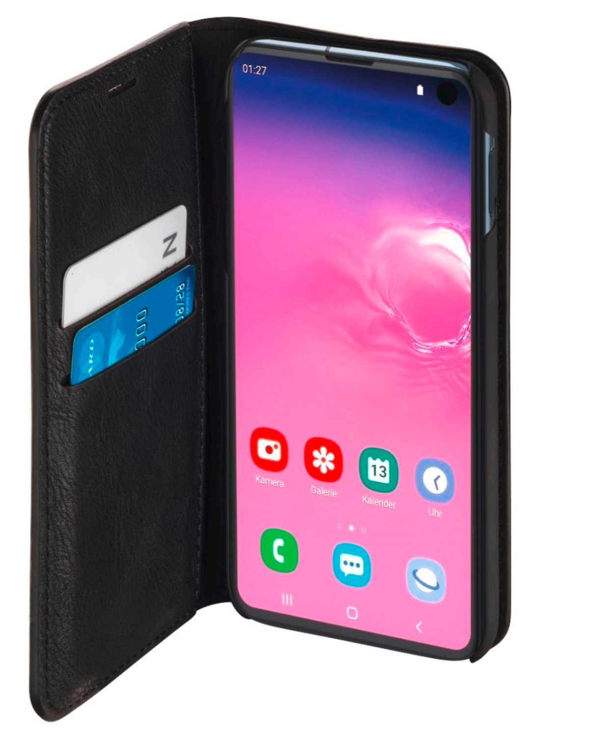 Hama Handyhülle Booklet Klapp-Tasche Hülle Case Smart-Cover, 360° Schutz Magnet-Verschluss Stand-Funktion für Samsung Galaxy S10e
