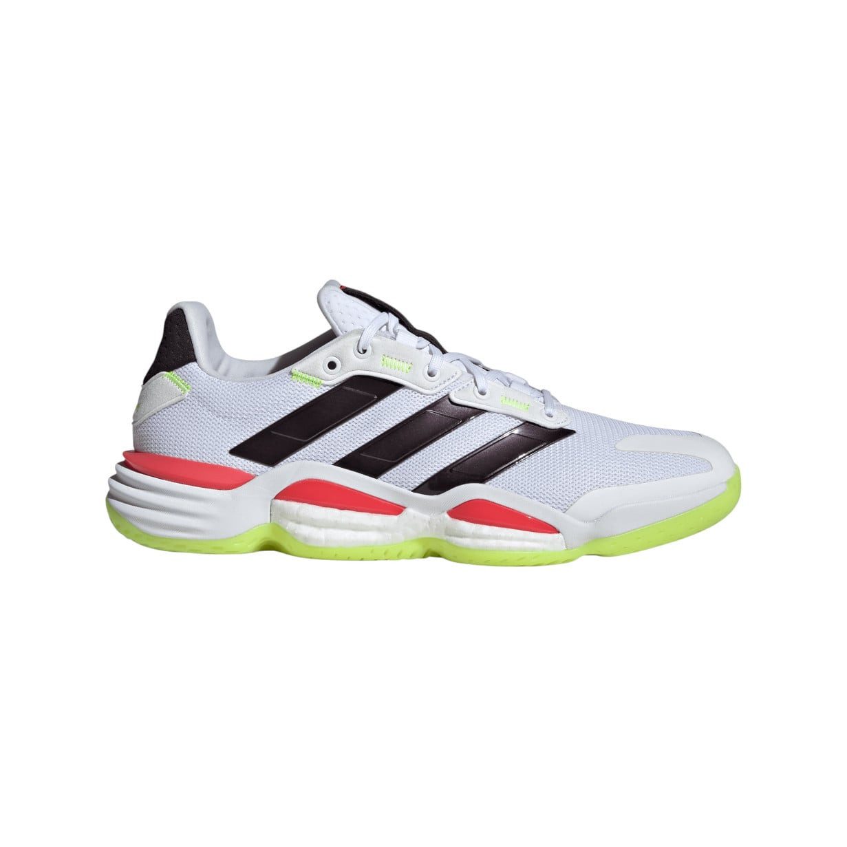 Hallen-Indoorschuhe Stabil 16 weiss/bunt Herren Badmintonschuh