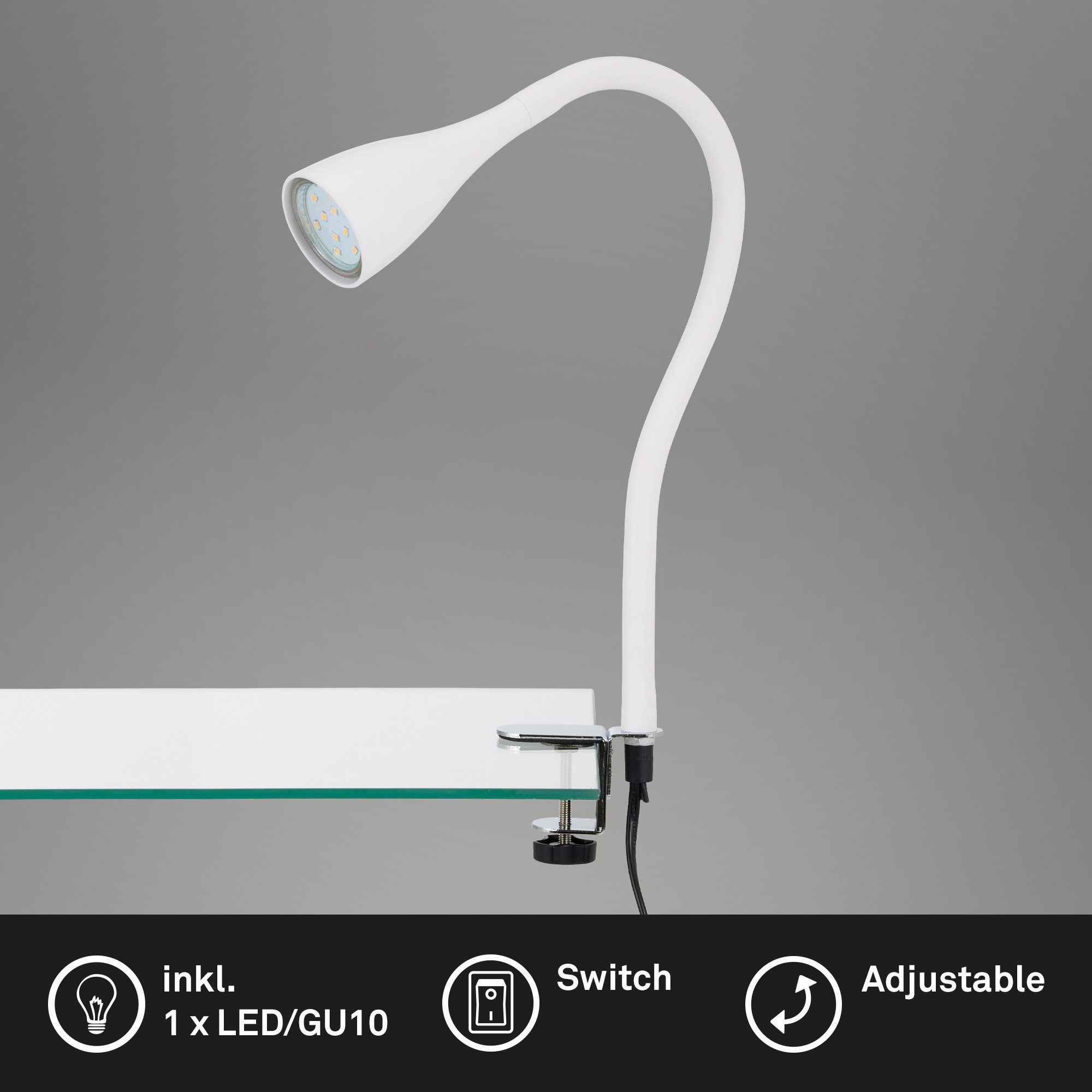 Tischleuchte LED Tischlampe Extra-Warmweiß GU10