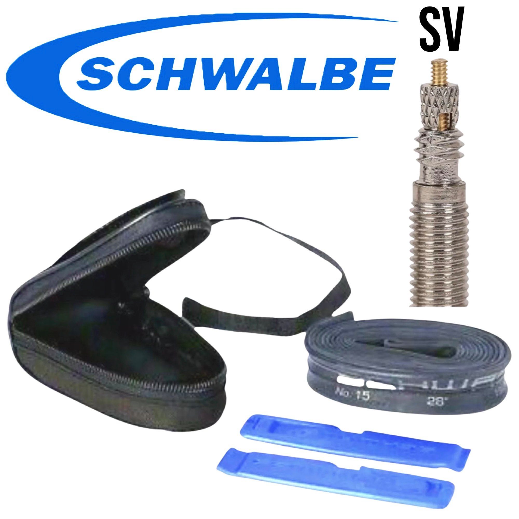 Schwalbe Fahrrad-Gepäckträger Schwalbe Satteltasche Rennrad SV15 Ersatzschlauch Reifenhebern