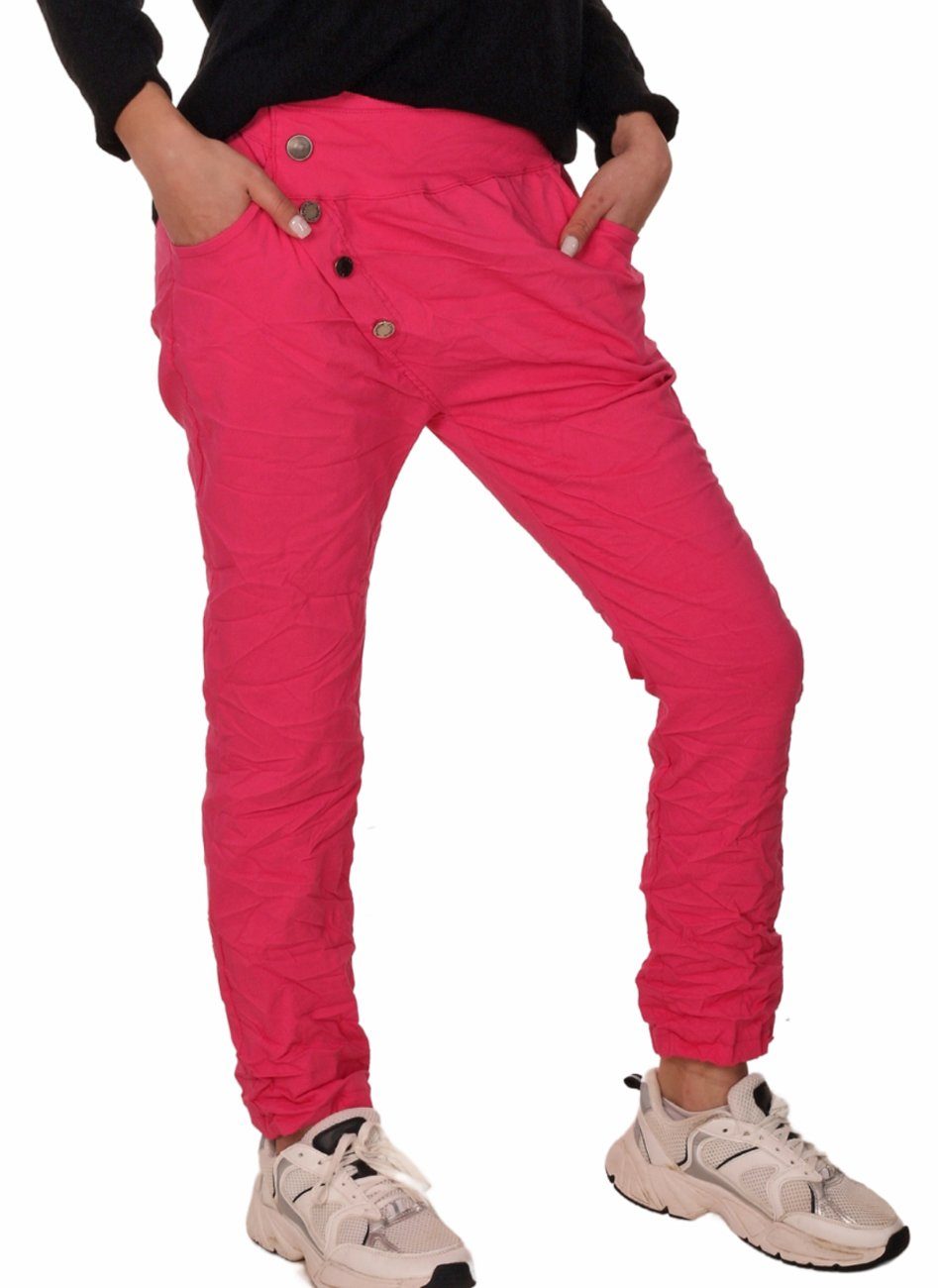 Charis Moda Chinohose Sommerhose " Marija " in aktuellem Stil und Farbe Pink