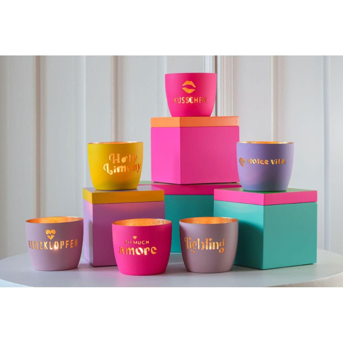 Giftcompany Kerzenhalter Windlicht Madras Let´s get fizzical Hot Pink günstig online kaufen