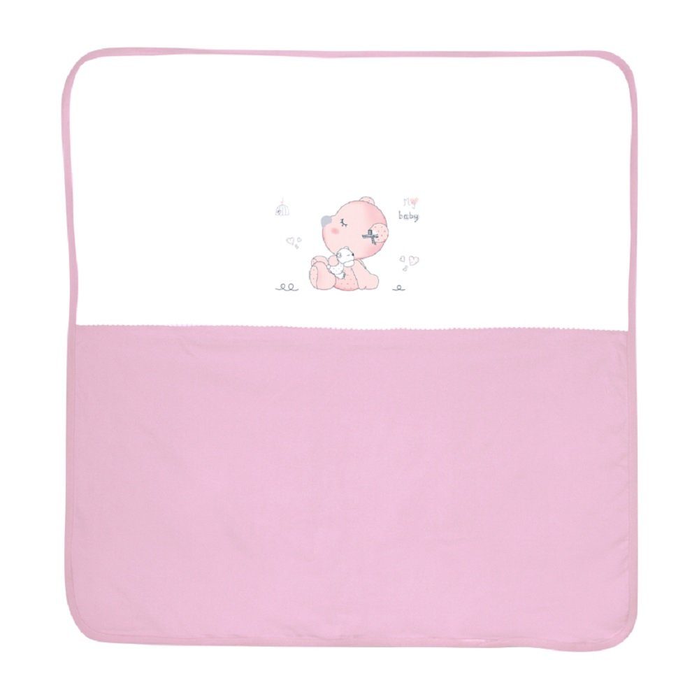 Babydecke Baumwolldecke Za Za 90 x 90 cm, Lorelli, einsetzbar unterwegs, zuhause rosa