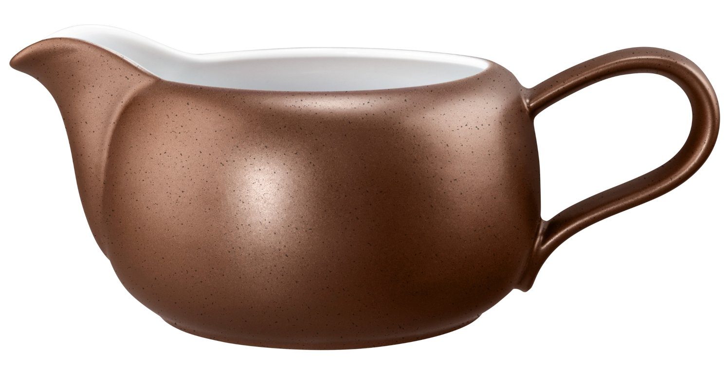 Seltmann Weiden Sauciere Liberty Bronze Sauciere 0,60 l, Porzellan, (Saucieren), Sauciere Bronze einfarbig