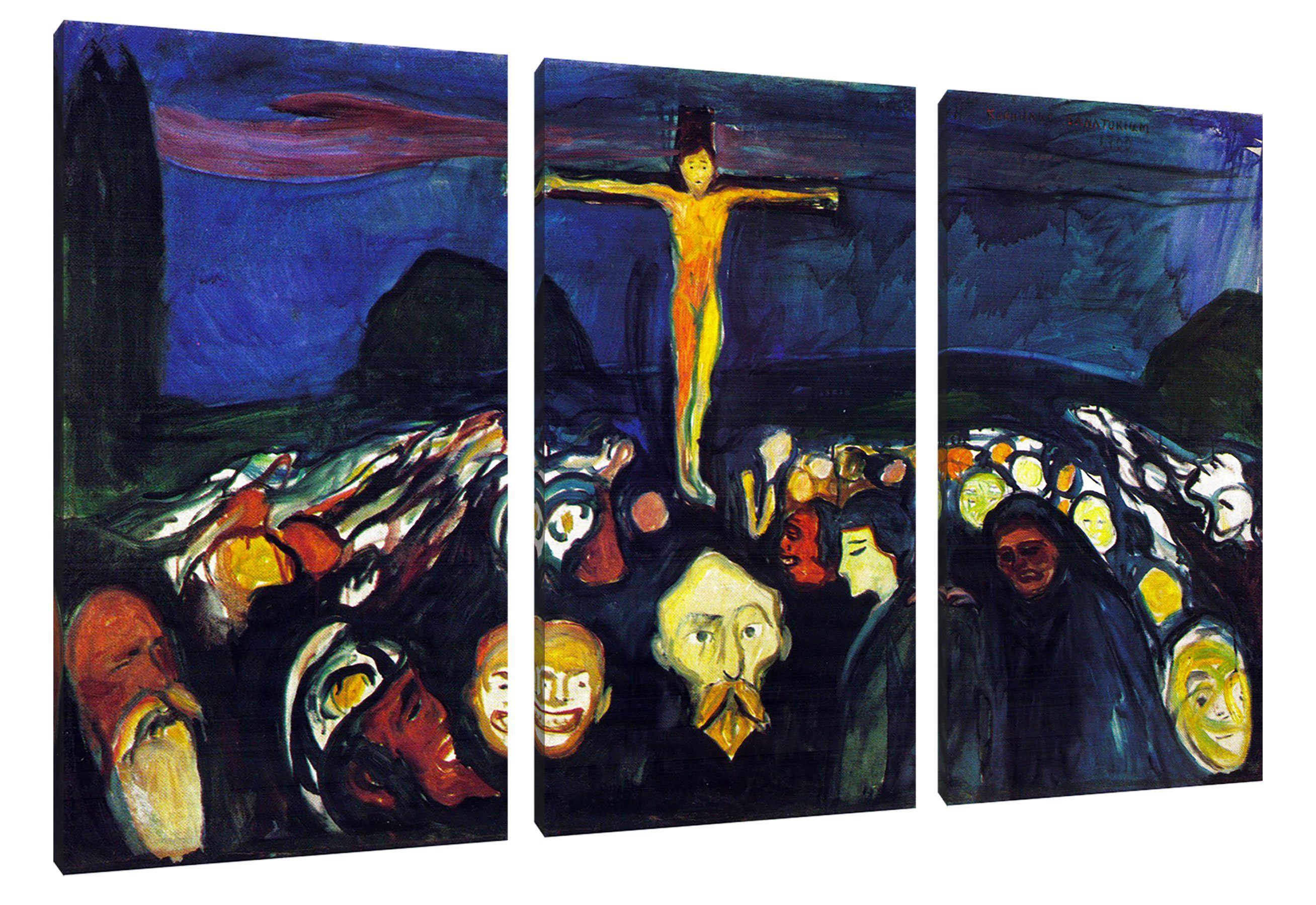 Pixxprint Leinwandbild Edvard Munch Golgotha, Edvard Munch Golgotha