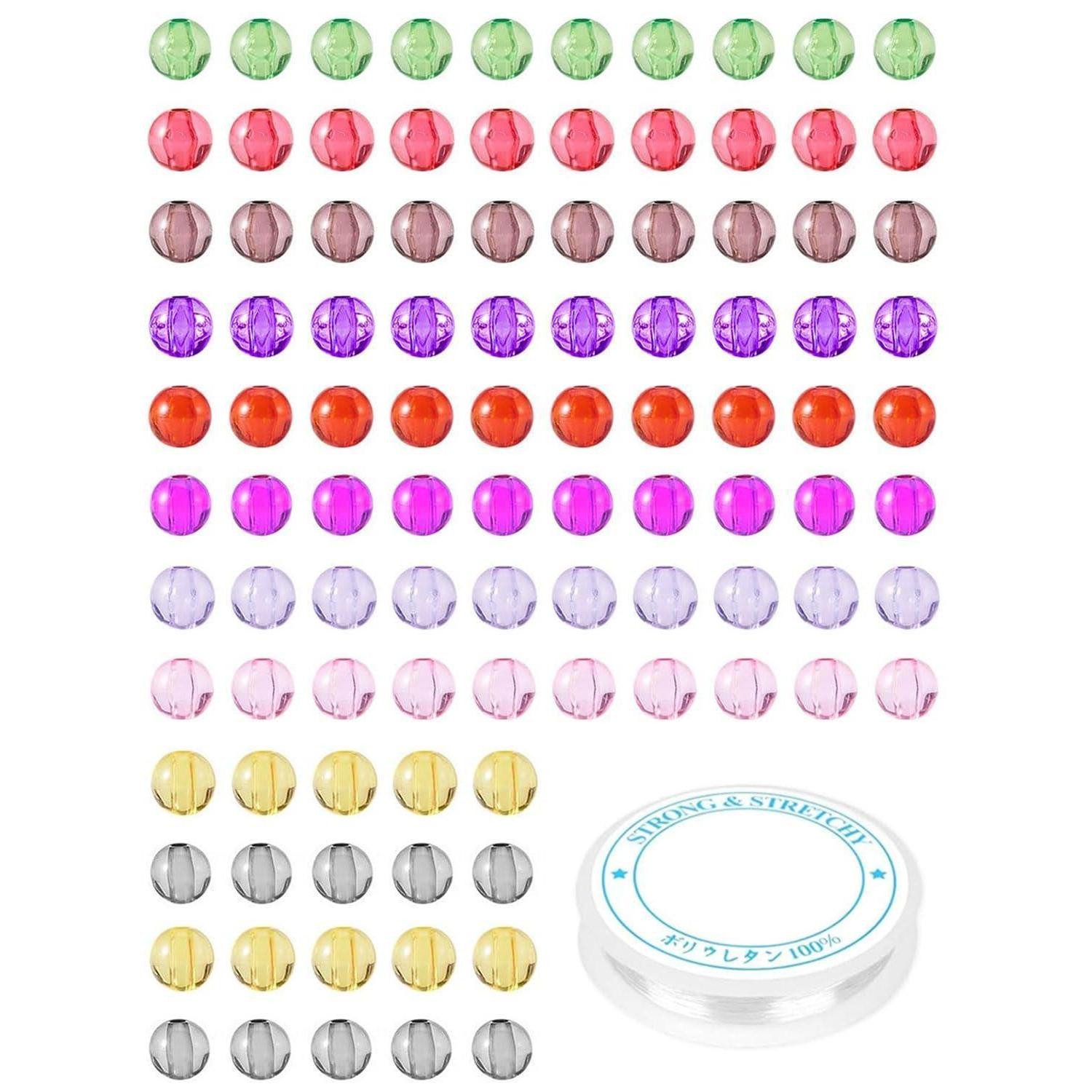 LuxusKollektion Charm Perle Perlen Set 8mm Glas 500 Stueck