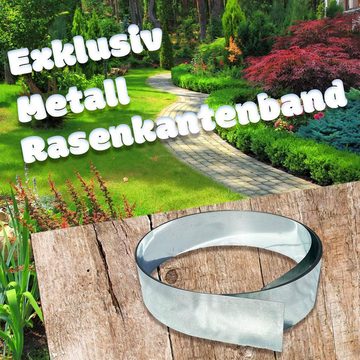 Green-split Rasenkante Rasenkantenband Metall Alu/Zink 20 cm x 15 Meter Rasenkanten