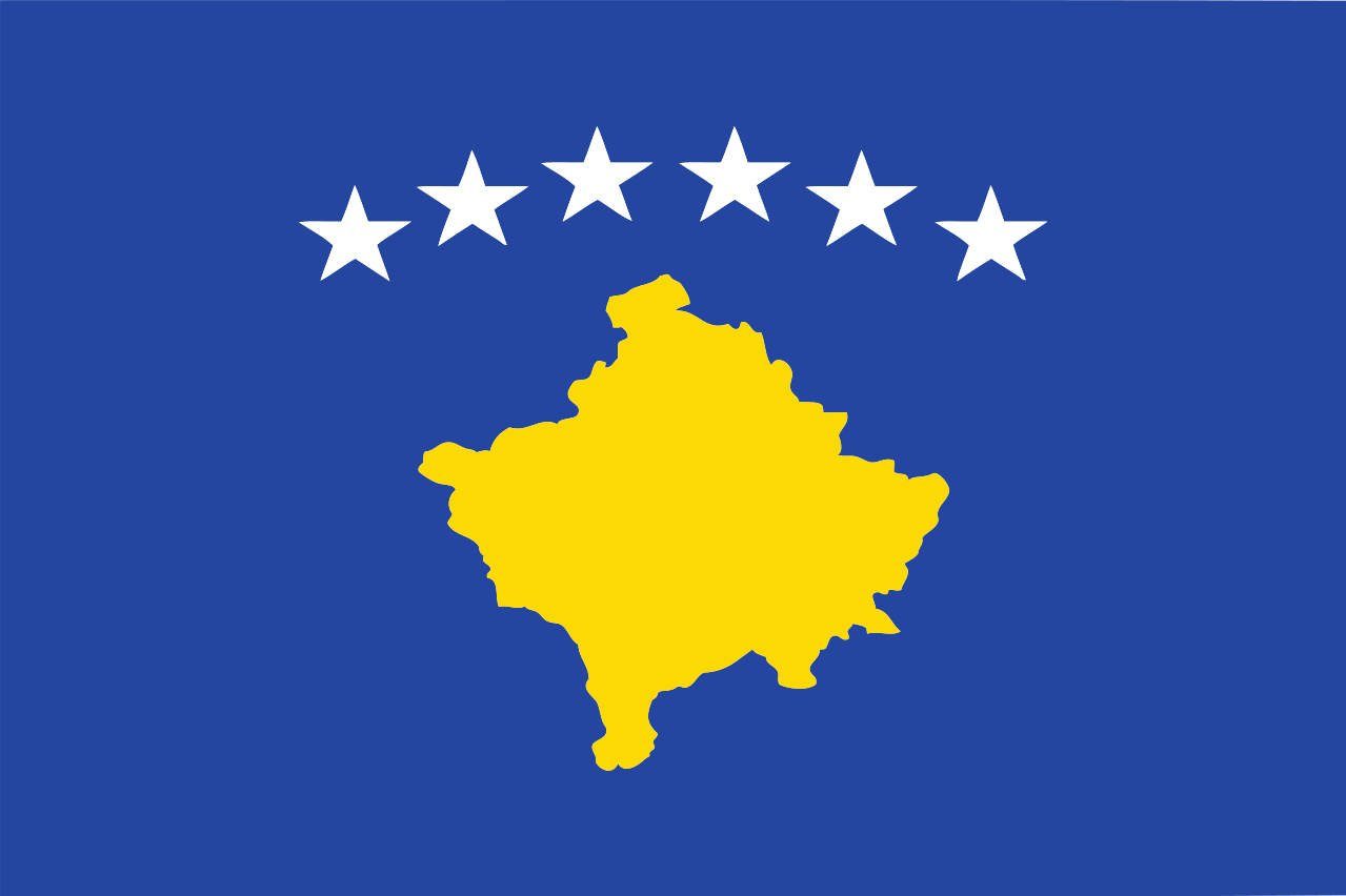 Flagge Kosovo 110 flaggenmeer Flagge g/m² Querformat