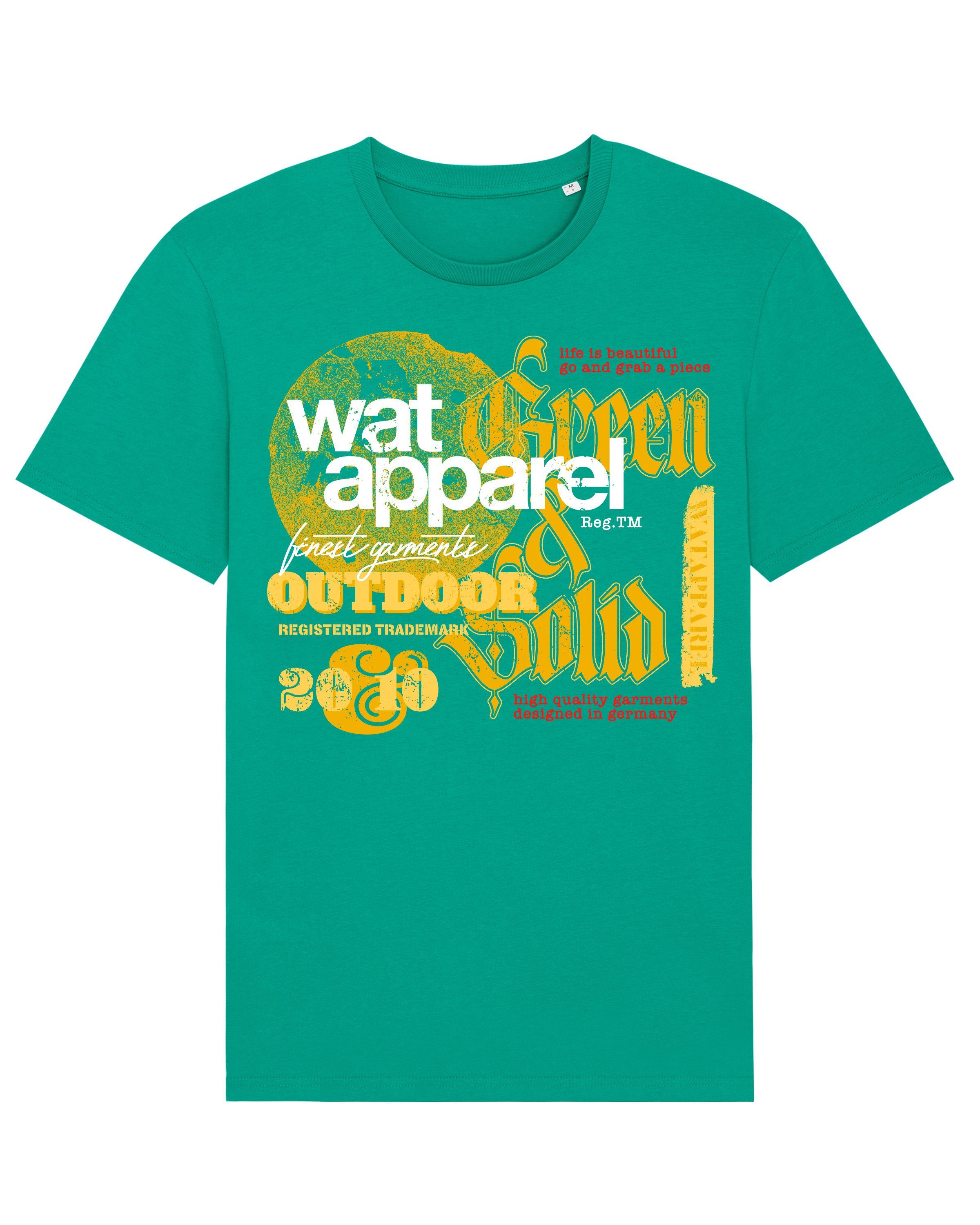 wat? Apparel Print-Shirt LIMITED EDITION LOGO PRINT 02 (1-tlg) Go Green