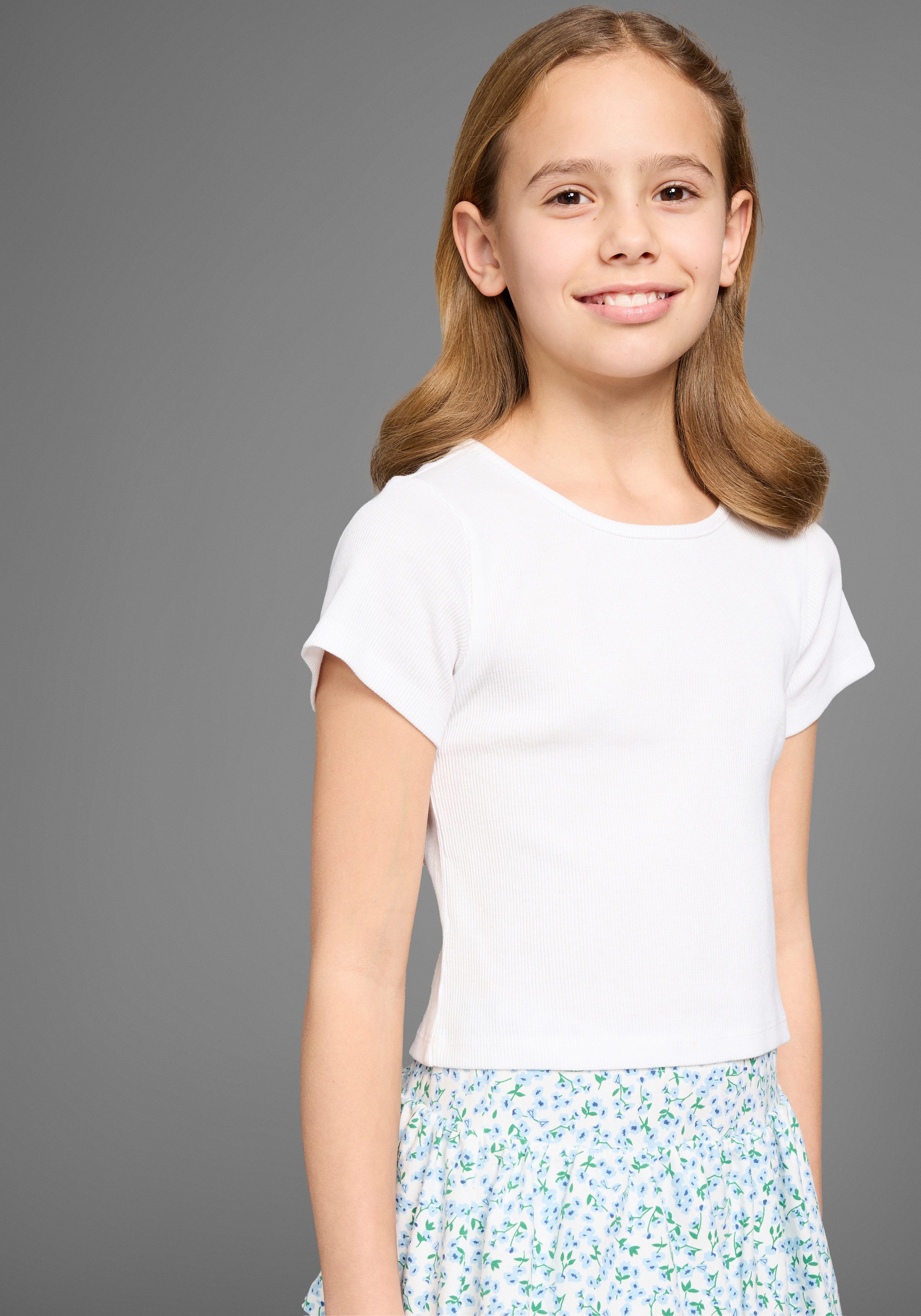 DELMAO T-Shirt Shirt mit Rücken-Cut out günstig online kaufen