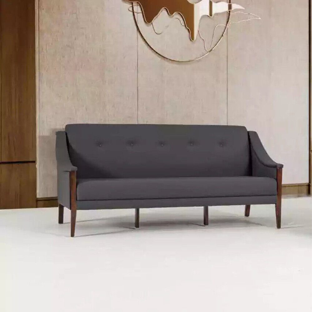 JVmoebel Sofa Dunkelgrauer Designer Europe Sofa Polstermöbel, in Dreisitzer Made Couch