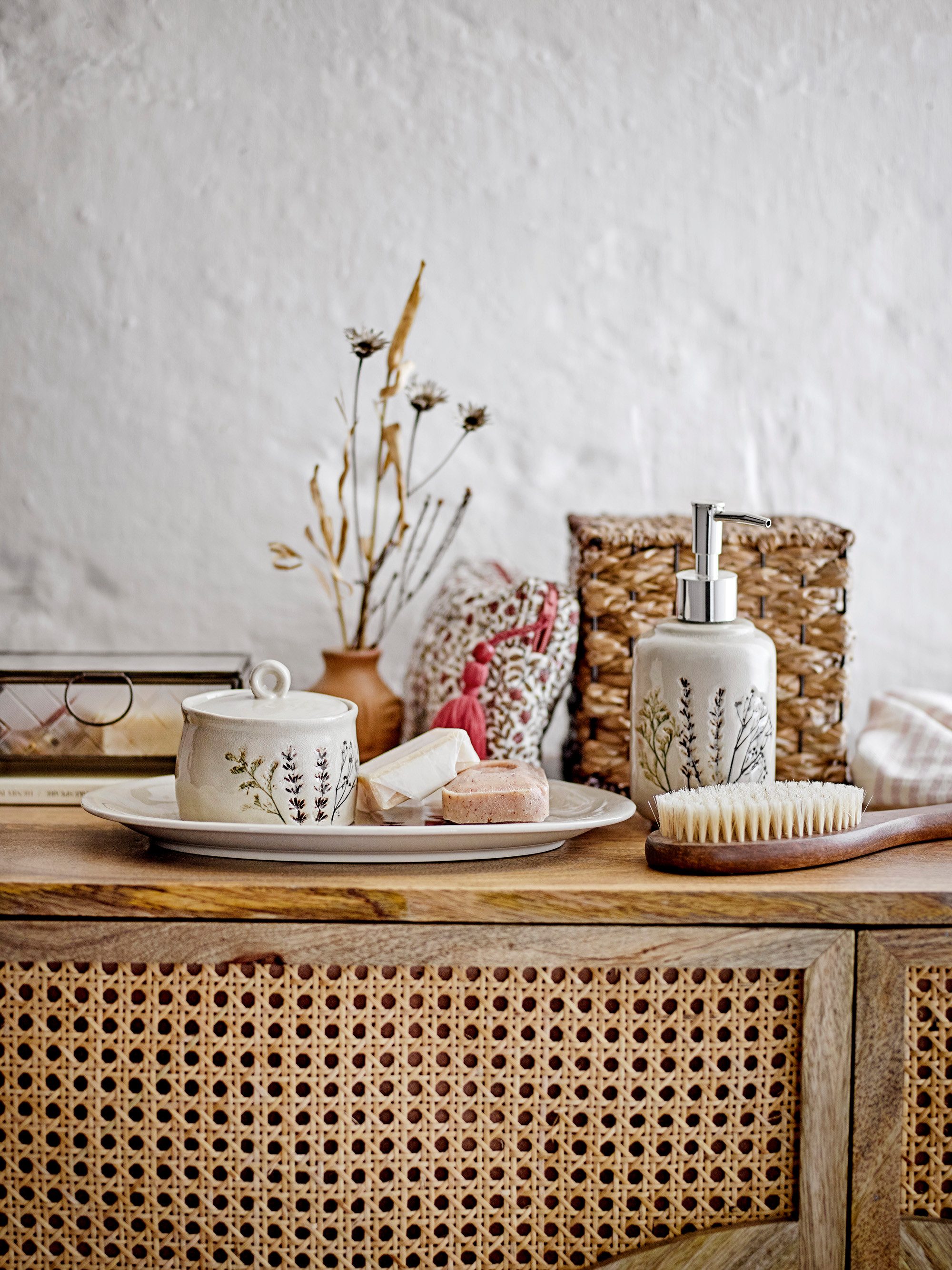 Bloomingville Servierplatte Bloomingville Bea Servierplatte, Natur, Steingut, Steingut