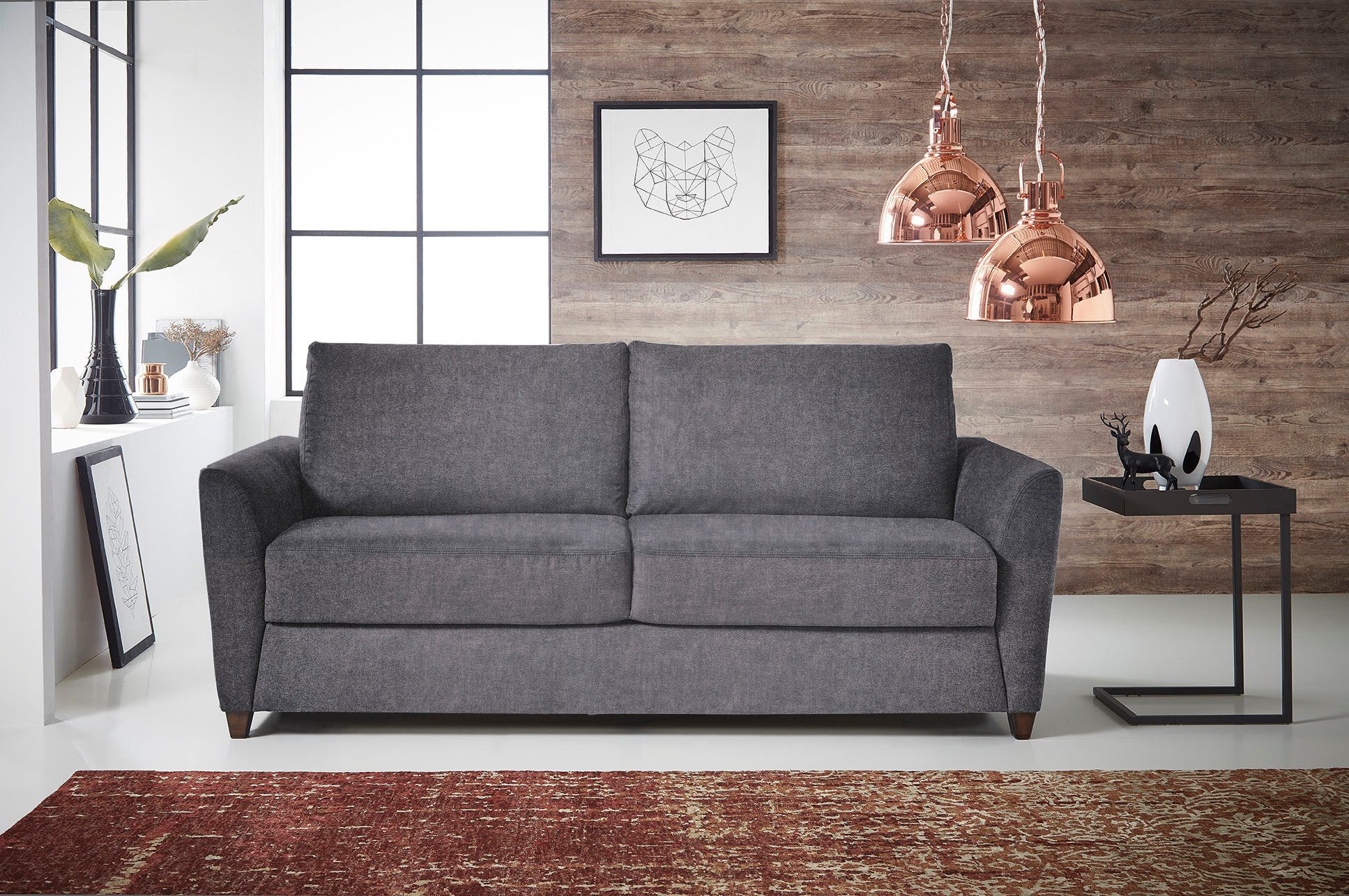 Bali Schlafsofa Dallas, Dauerschläfer, in 140er und 160er Breite, inkl. Ergoflex-Unterfederung