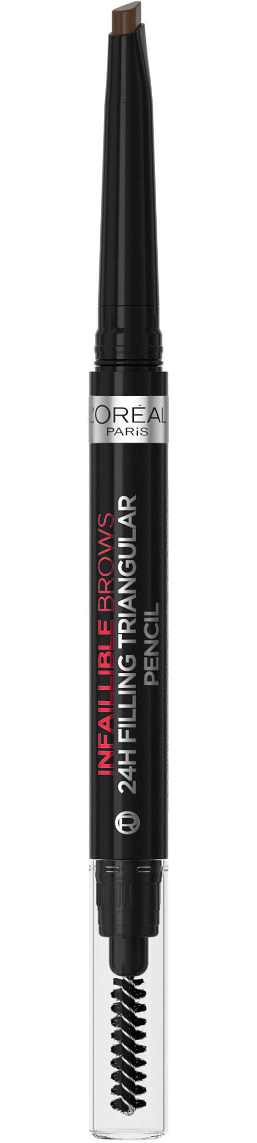 L'ORÉAL PARIS Augenbrauenpflege INFAILLIBLE 24H FILLING TRIANGULAR PENCIL, sorgt für ausdrucksstarke Brauen den ganzen Tag