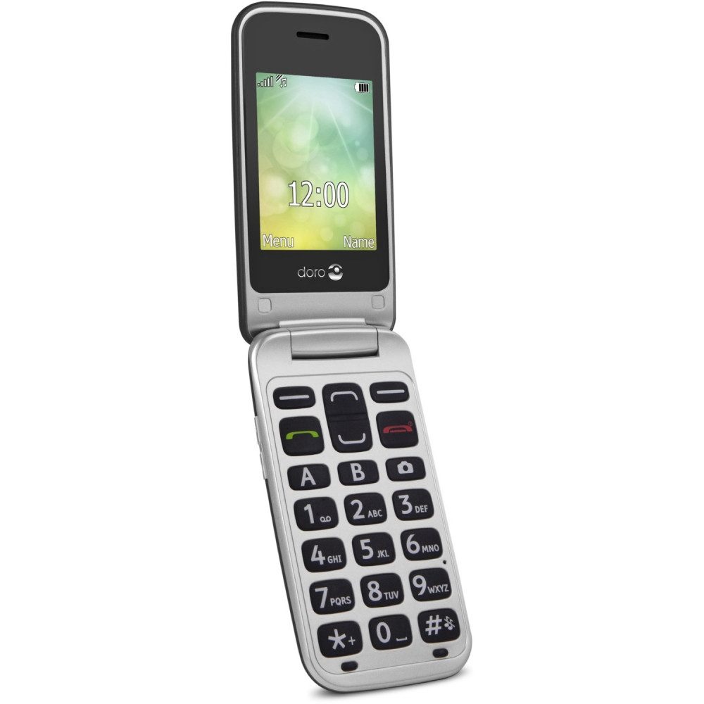 Doro 2424 Seniorenhandy graphit-silber Klapphandy. Seniorenhandy