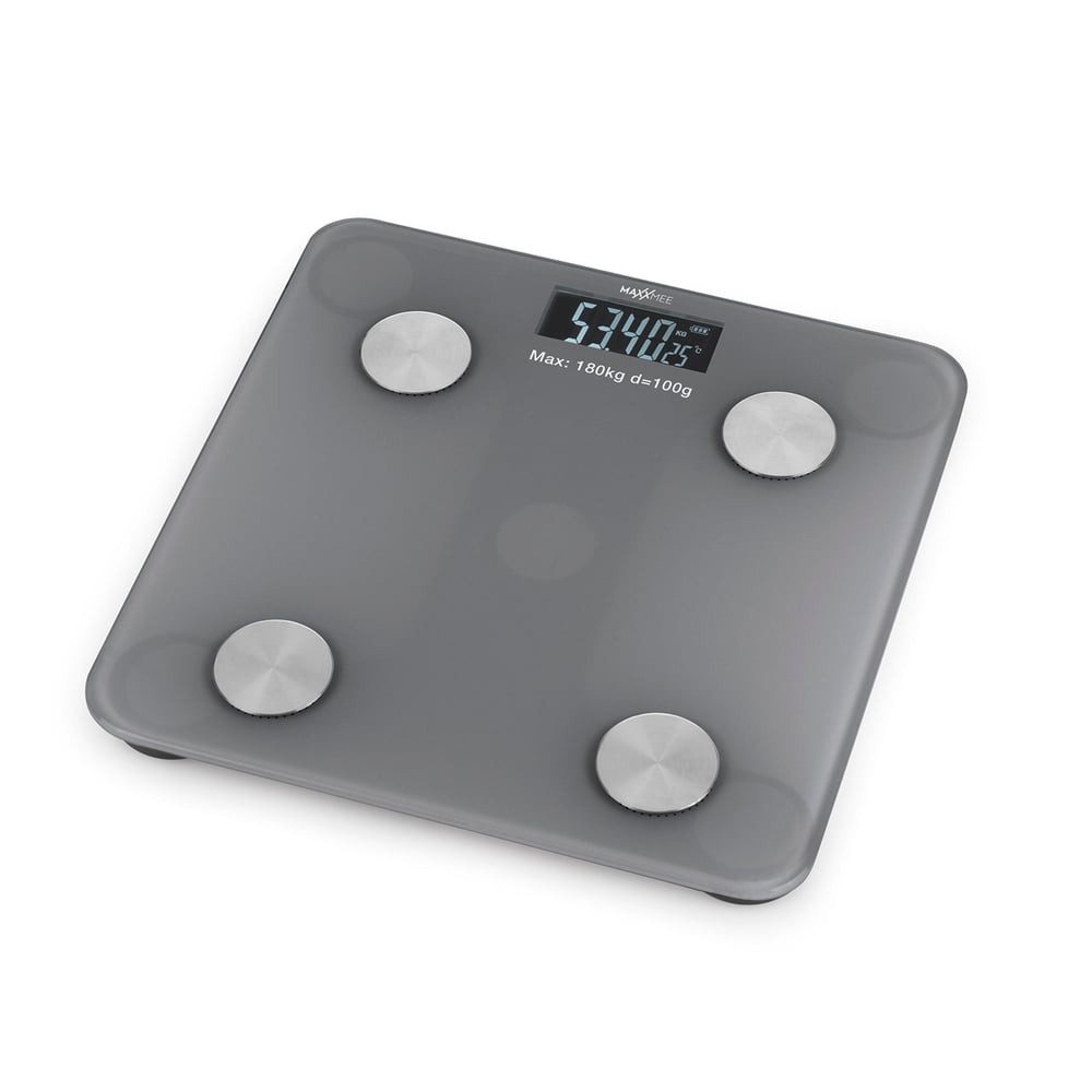 MAXXMEE Personenwaage MAXXMEE Personen-Waage Körperanalyse grau, Körperanalyse mit Bluetooth & App