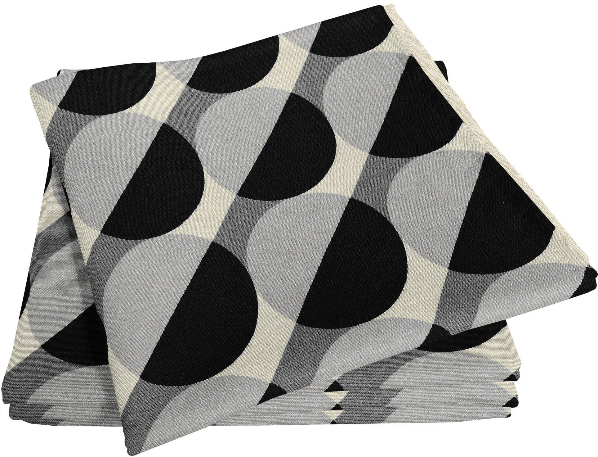 Adam Stoffserviette Circles, (4 St), GOTS organic,zertifiziert durch CERES 0242Made in Germany