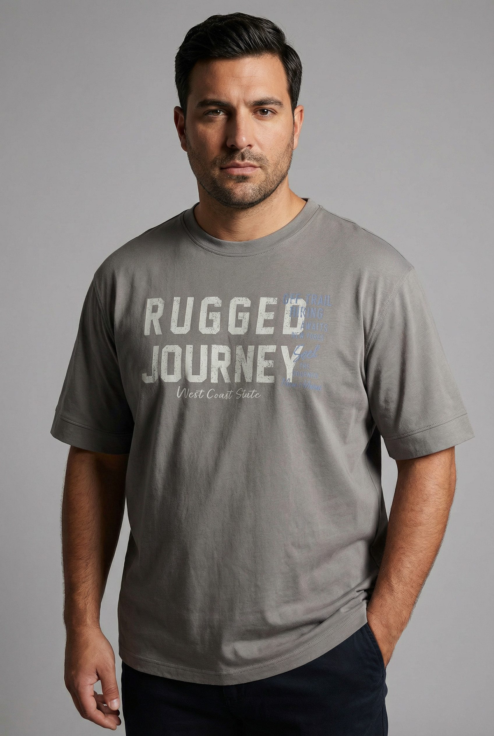 Man's World Plus Rundhalsshirt auch in Grosse Größen bis Gr. 7XL Ärmel-Fit günstig online kaufen