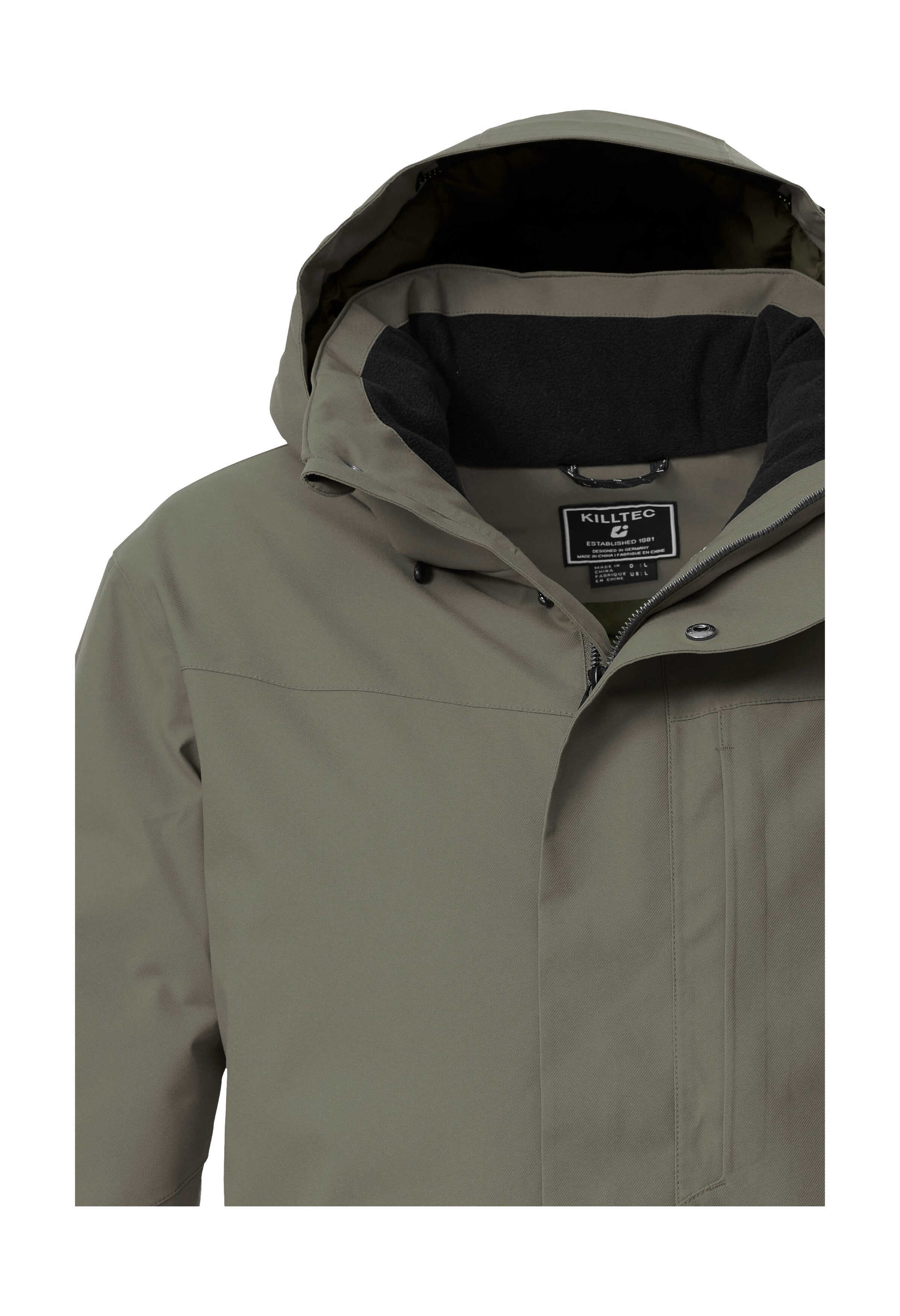 Killtec Parka KOW 85 MN PRK Wasserdicht, atmungsaktiv, abnehmbare Kapuze, recyceltes Material