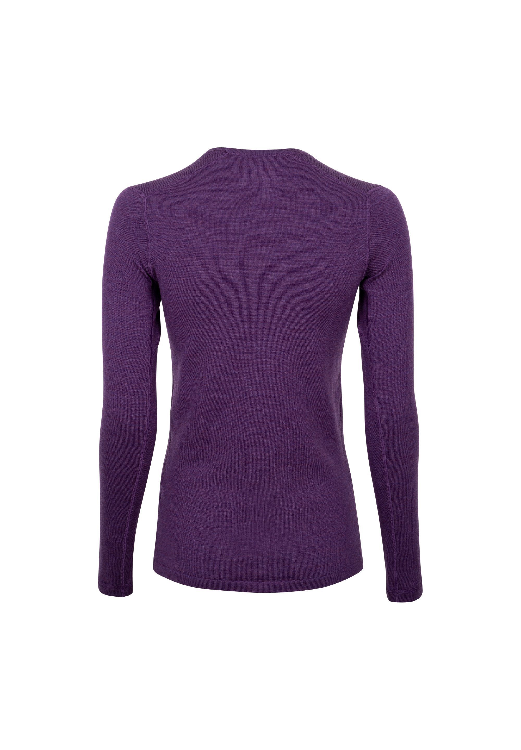 DANISH ENDURANCE Thermounterhemd Damen purple Temperaturregulierend Merino Funktionsshirt