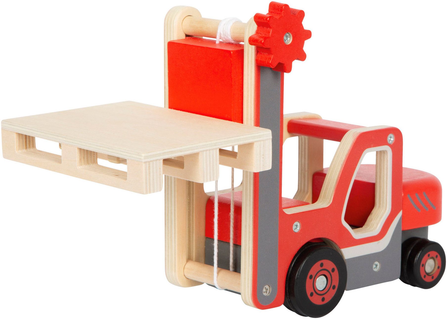 Small Foot Spielzeug-Gabelstapler Gabelstapler mit Palette günstig online kaufen