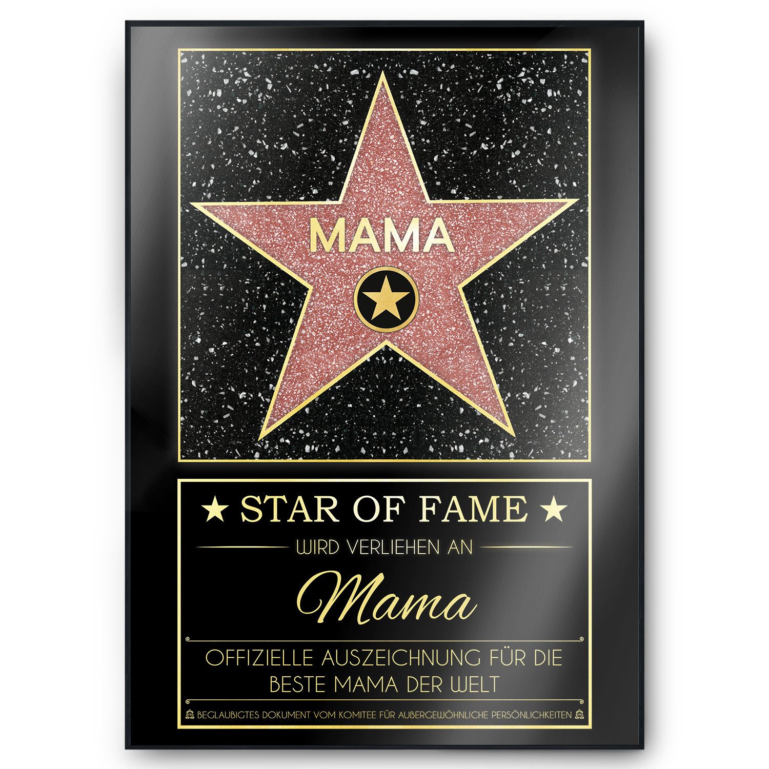 Tigerlino Poster Mama Hollywood Stern Urkunde günstig online kaufen