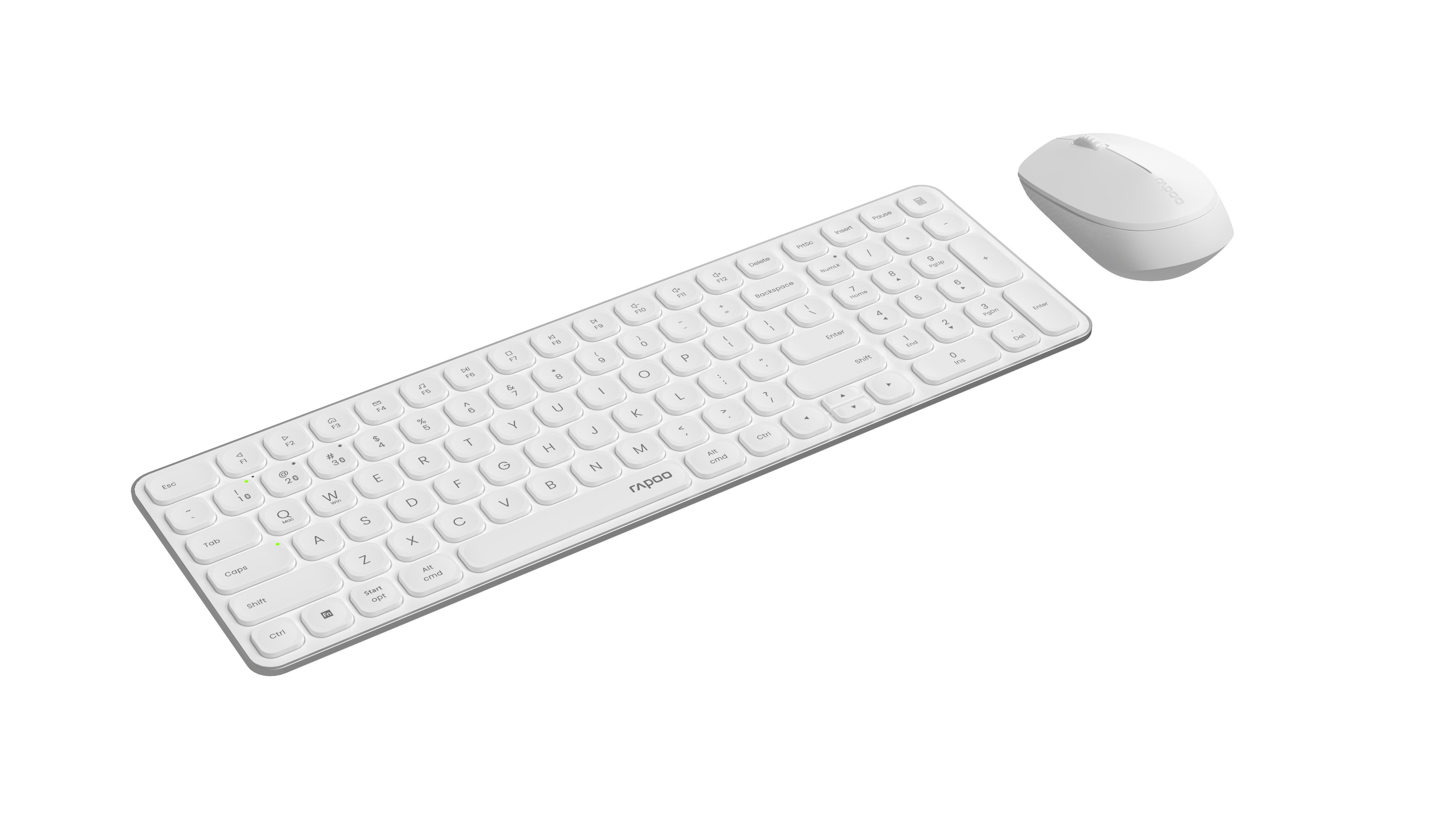 Rapoo 9310M Wireless Multimodus-Desktop-Set Tastatur- und Maus-Set, Bluetooth/2,4GHz Umschalttaste, Gehäuse aus Aluminiumlegierung