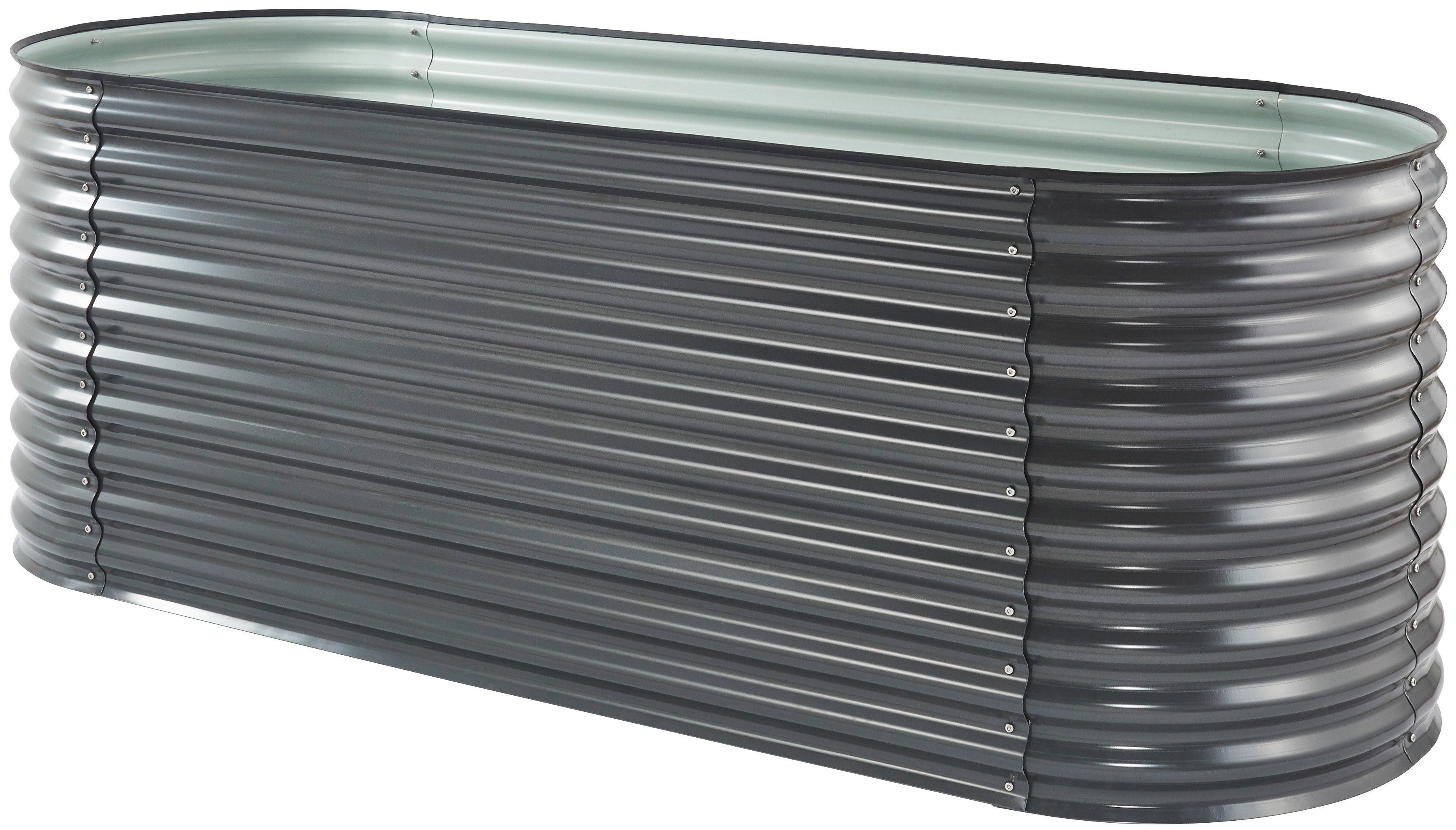 KONIFERA Hochbeet, bodenloses Gartenbeet aus verzinktem Stahl, witterungsbeständig, BxTxH: 240x80x82 cm, in 2 Цвета(ов)