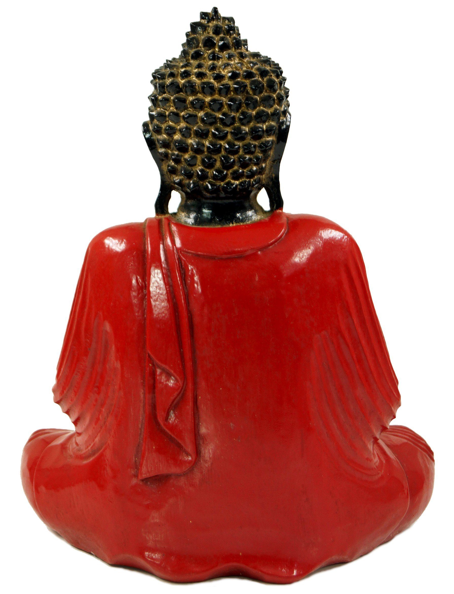 Anjali Guru-Shop rot Mudra im Buddhafigur Geschnitzter sitzender -.. Buddha