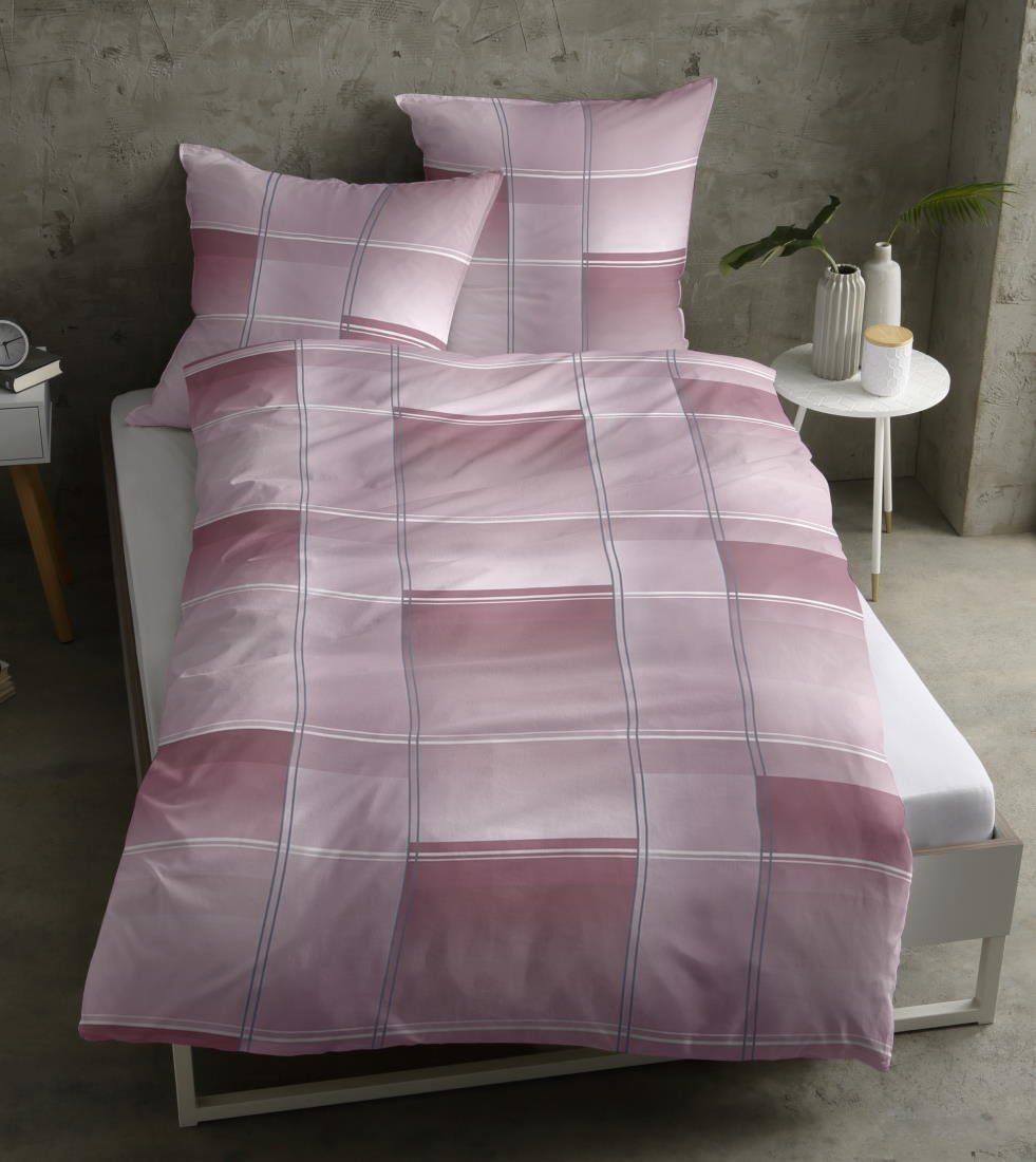 LIVING DREAMS Bettwäsche AUTUMN KARO natürlich günstig online kaufen