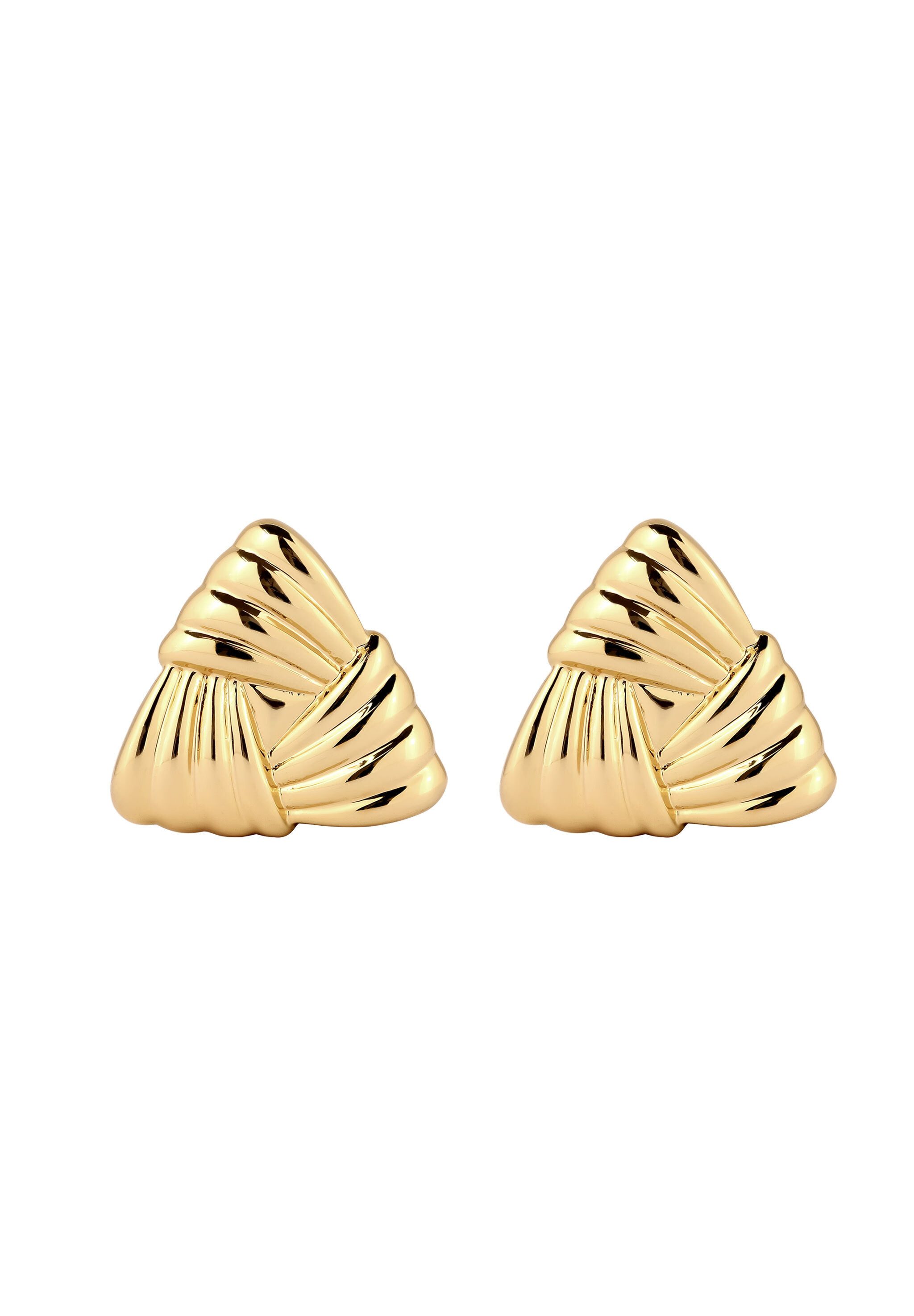 Elli Paar Ohrstecker Ohrstecker Dreieck Goldfarben günstig online kaufen